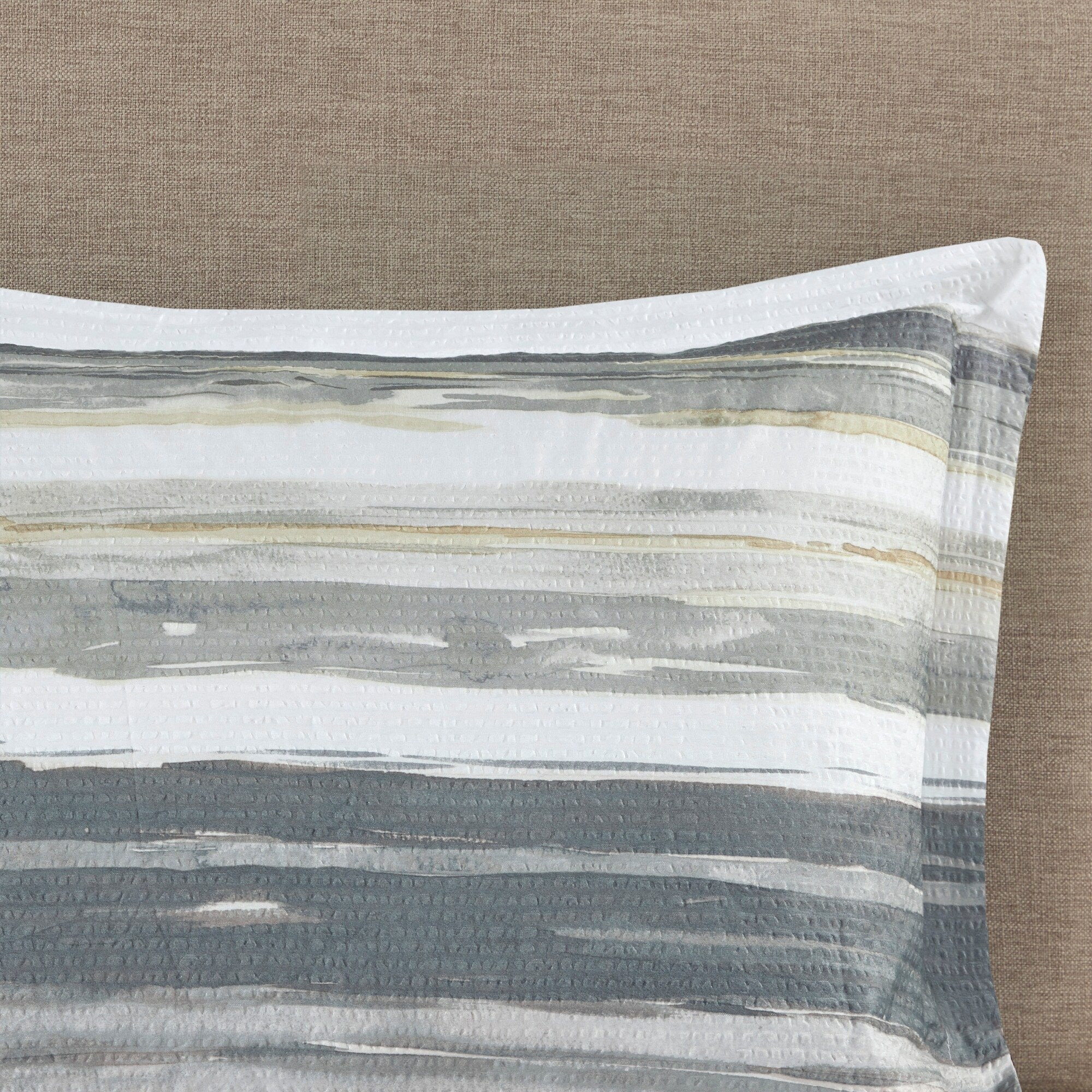 Collection de couettes et de courtepointes en seersucker imprimé Madison Park Anchorage, 8 pièces