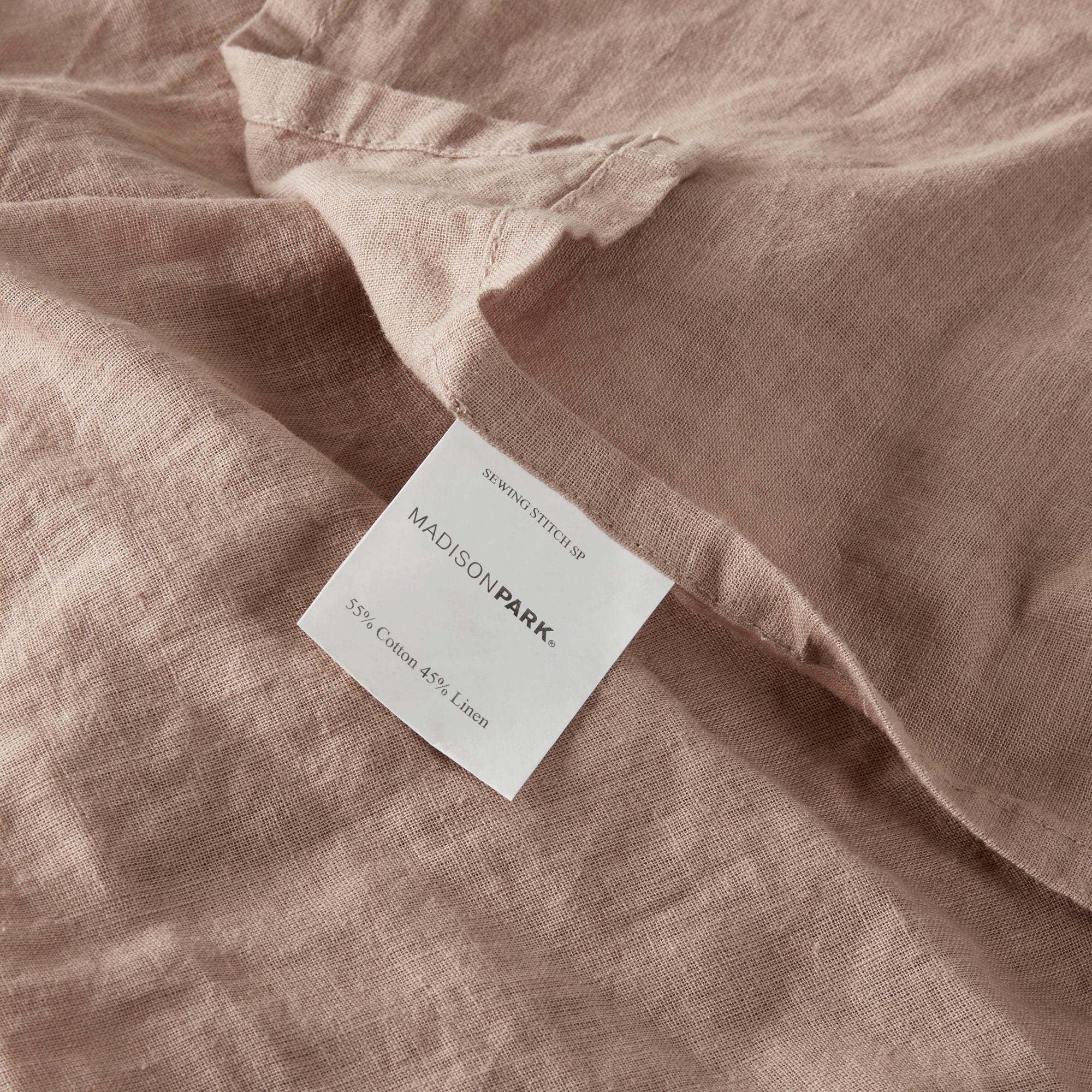 Ensemble de draps Madison Park en lin mélangé 4 pièces