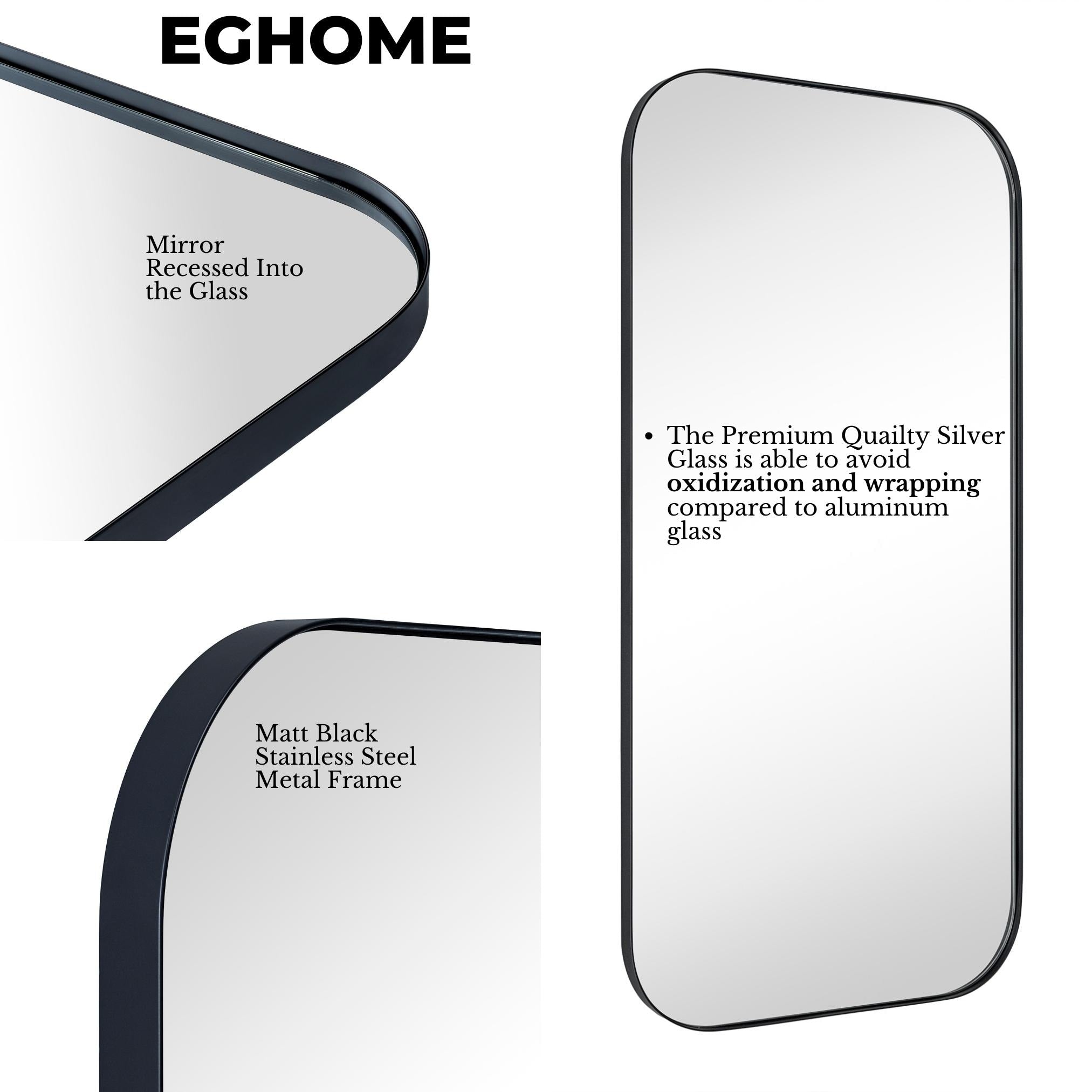 Miroirs muraux ronds en métal chic et moderne du milieu du siècle TEHOME