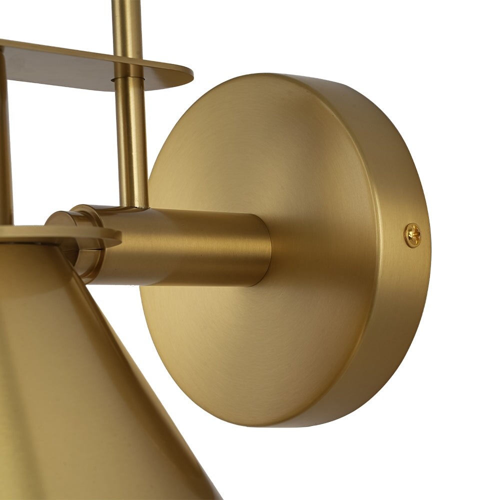 Applique murale conique moderne du milieu du siècle à 1 ampoule - Lampe de chambre 7 pouces