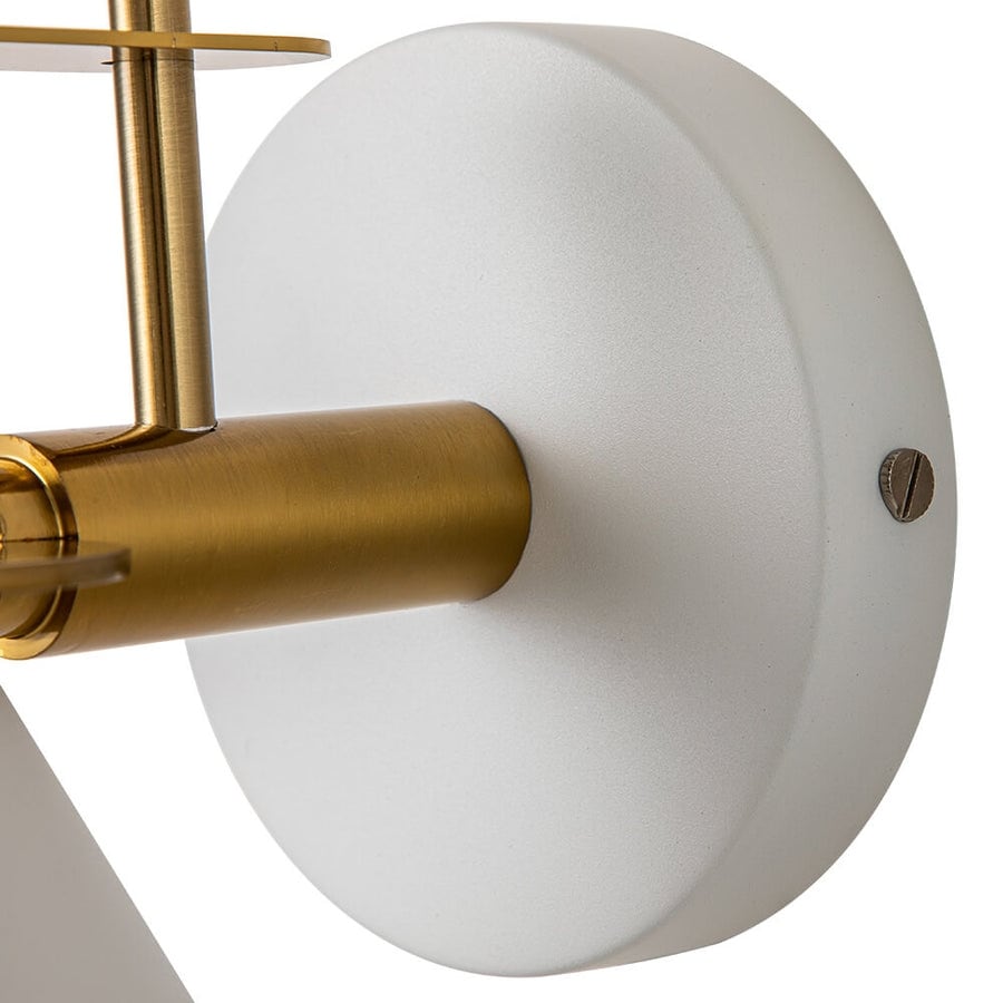 Applique murale conique moderne du milieu du siècle à 1 ampoule - Lampe de chambre 7 pouces