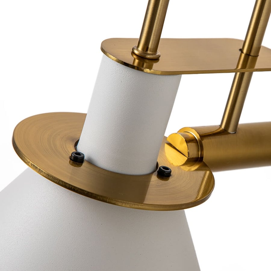 Applique murale conique moderne du milieu du siècle à 1 ampoule - Lampe de chambre 7 pouces