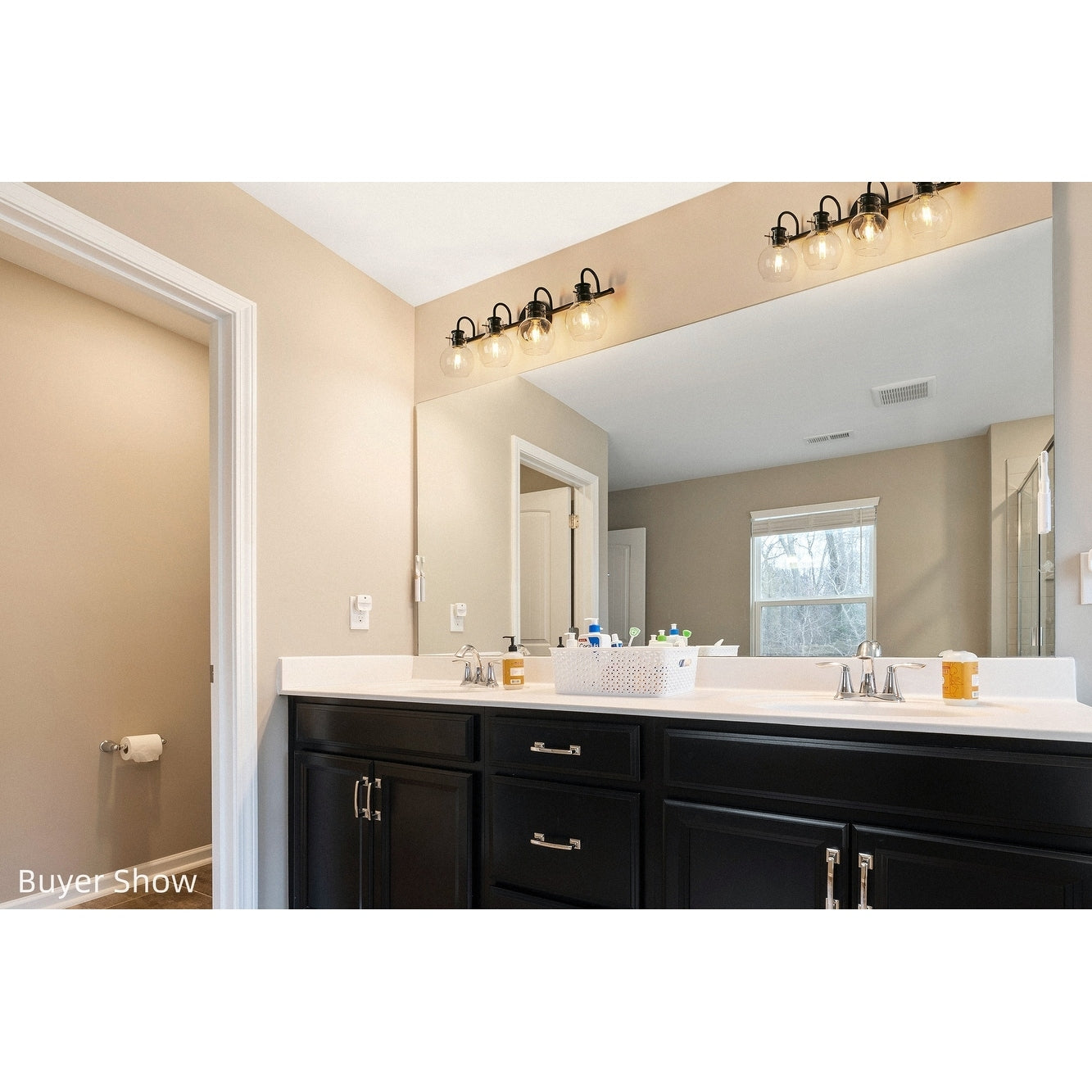 Applique murale moderne à 2, 3, 4 ou 5 lampes pour salle de bain, design minimaliste, en verre