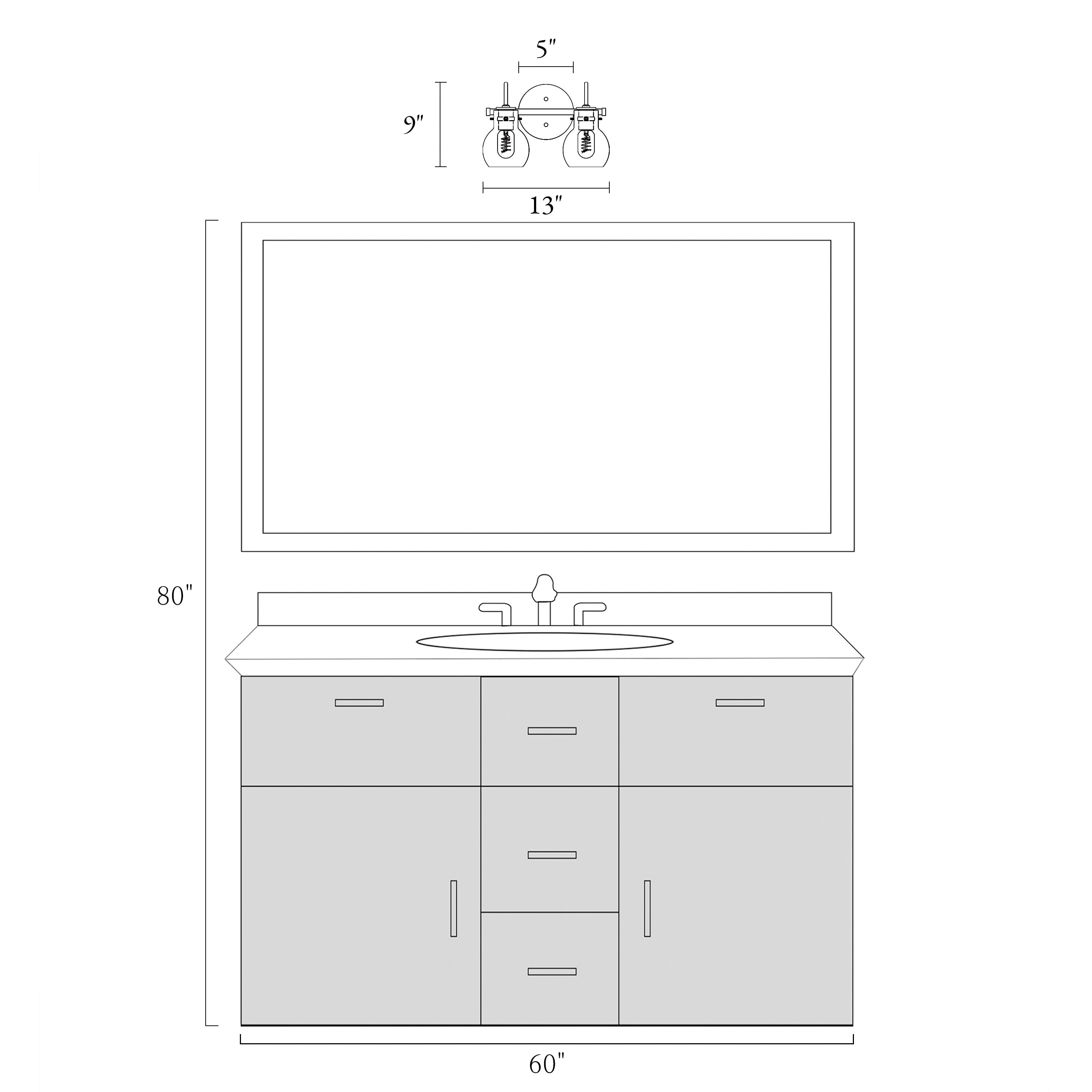 Applique murale moderne à 2, 3, 4 ou 5 lampes pour salle de bain, design minimaliste, en verre