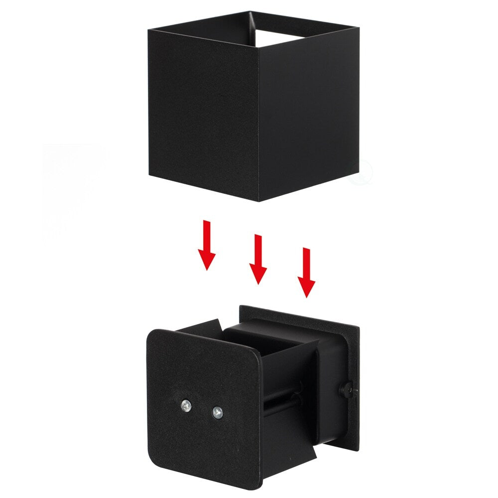 Applique murale moderne LED étanche en aluminium avec faisceau réglable 10 W 4 000 K Blanc froid pour intérieur et extérieur