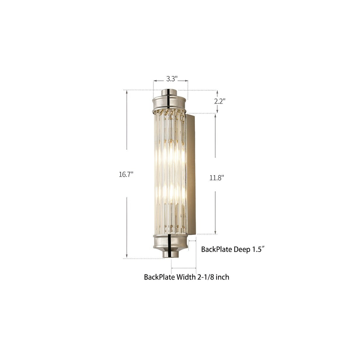 Applique murale postmoderne nordique, applique murale européenne en cristal de verre vintage simple