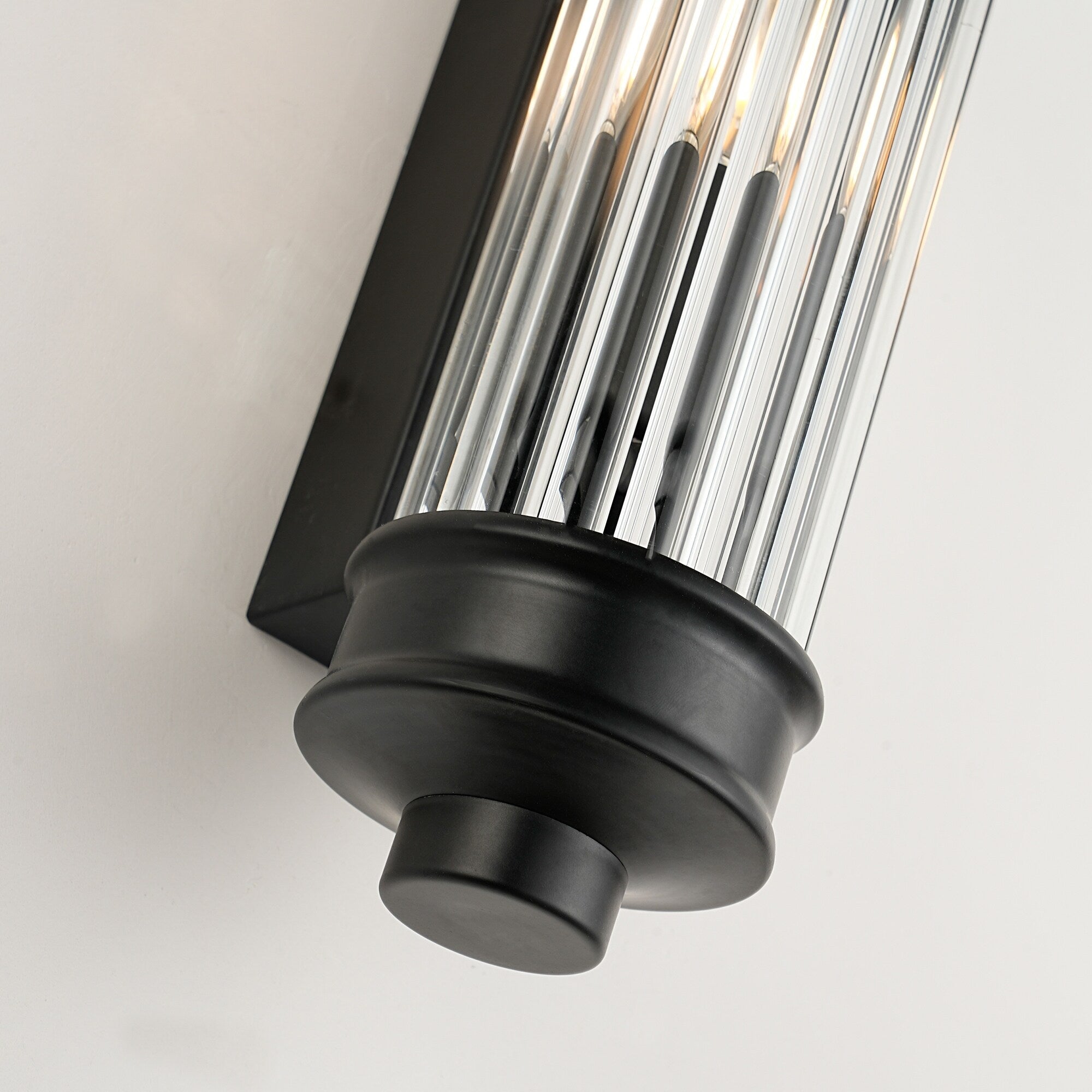 Applique murale postmoderne nordique, applique murale européenne en cristal de verre vintage simple