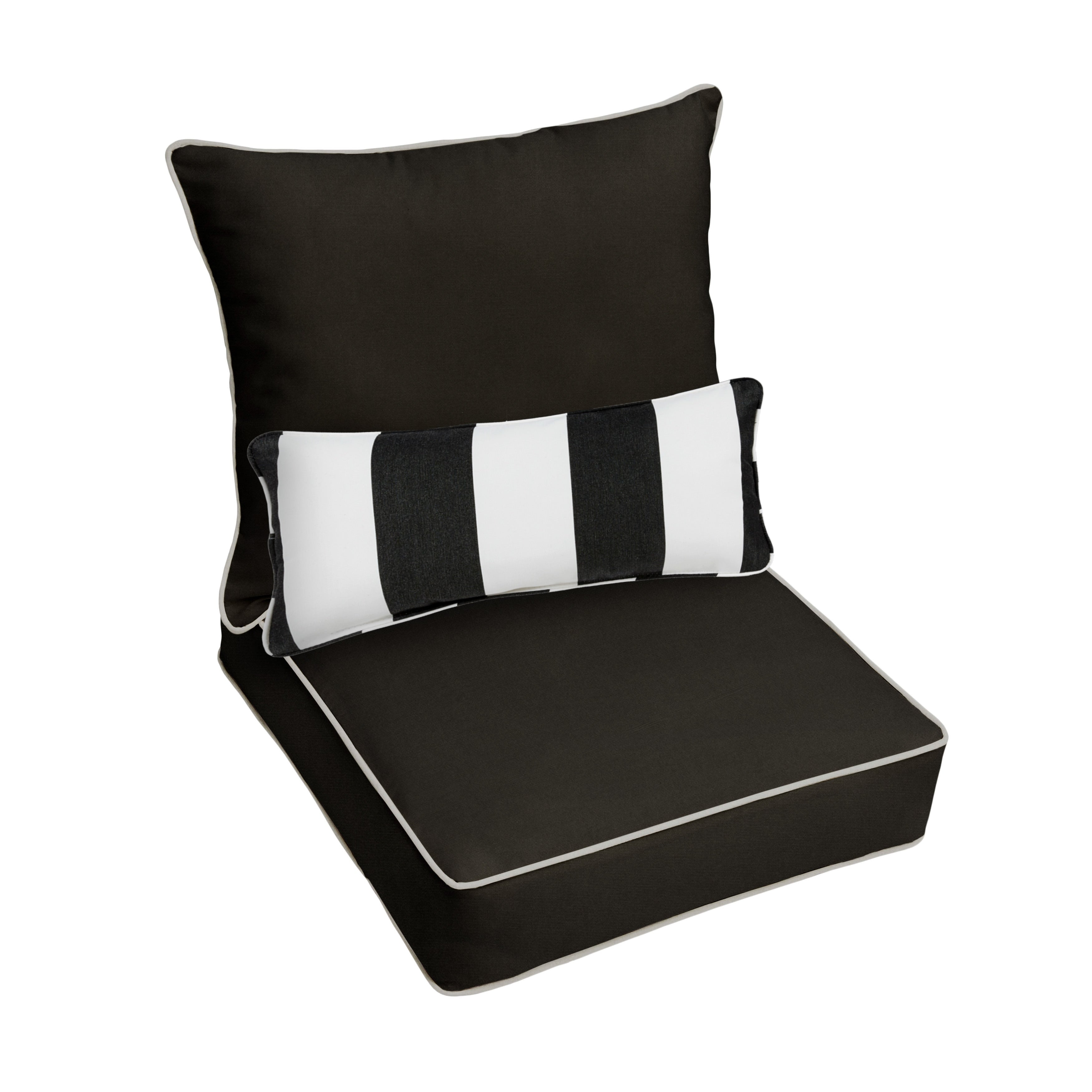 Ensemble coussin et coussin de chaise Oakley Sunbrella Solid pour intérieur/extérieur