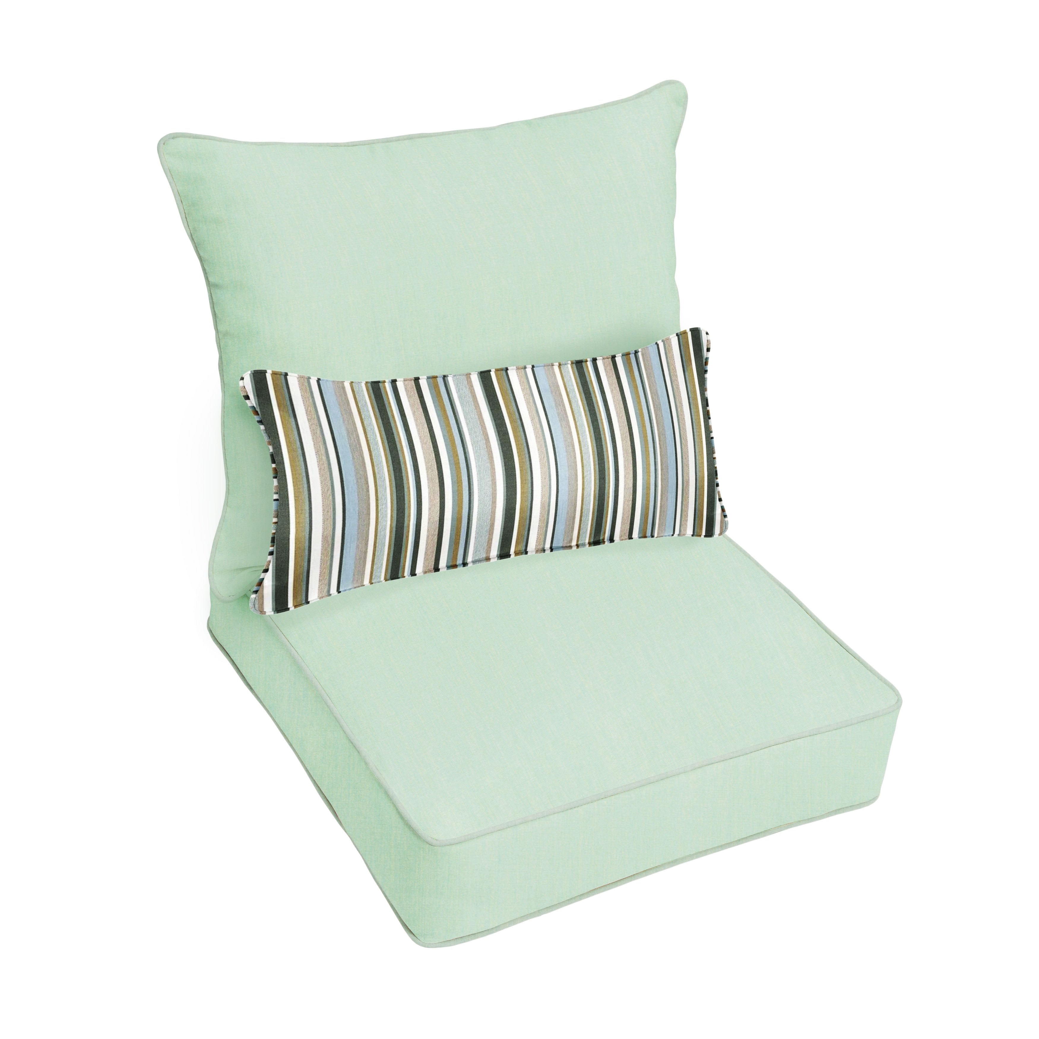 Ensemble coussin et coussin de chaise Oakley Sunbrella Solid pour intérieur/extérieur