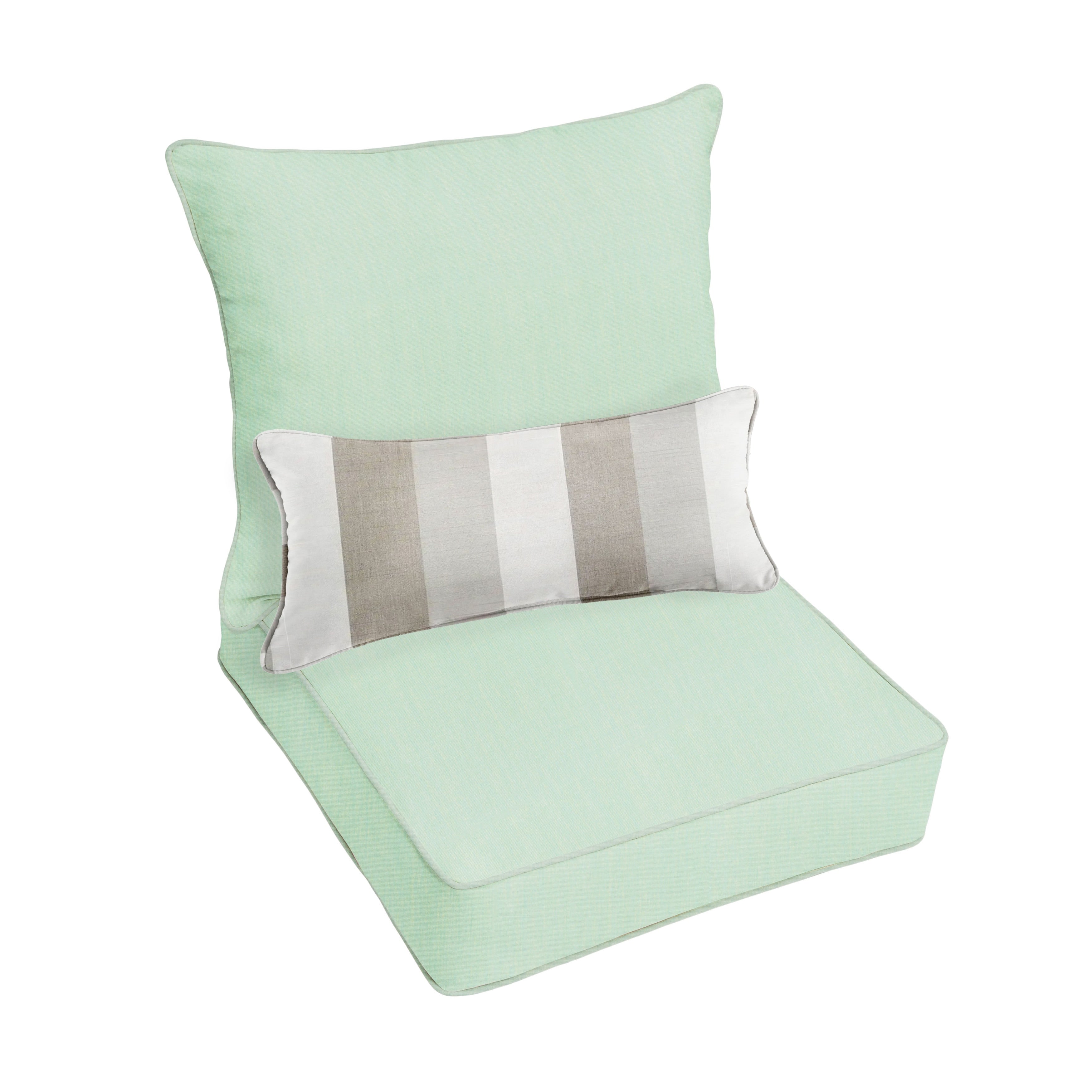 Ensemble coussin et coussin de chaise Oakley Sunbrella Solid pour intérieur/extérieur