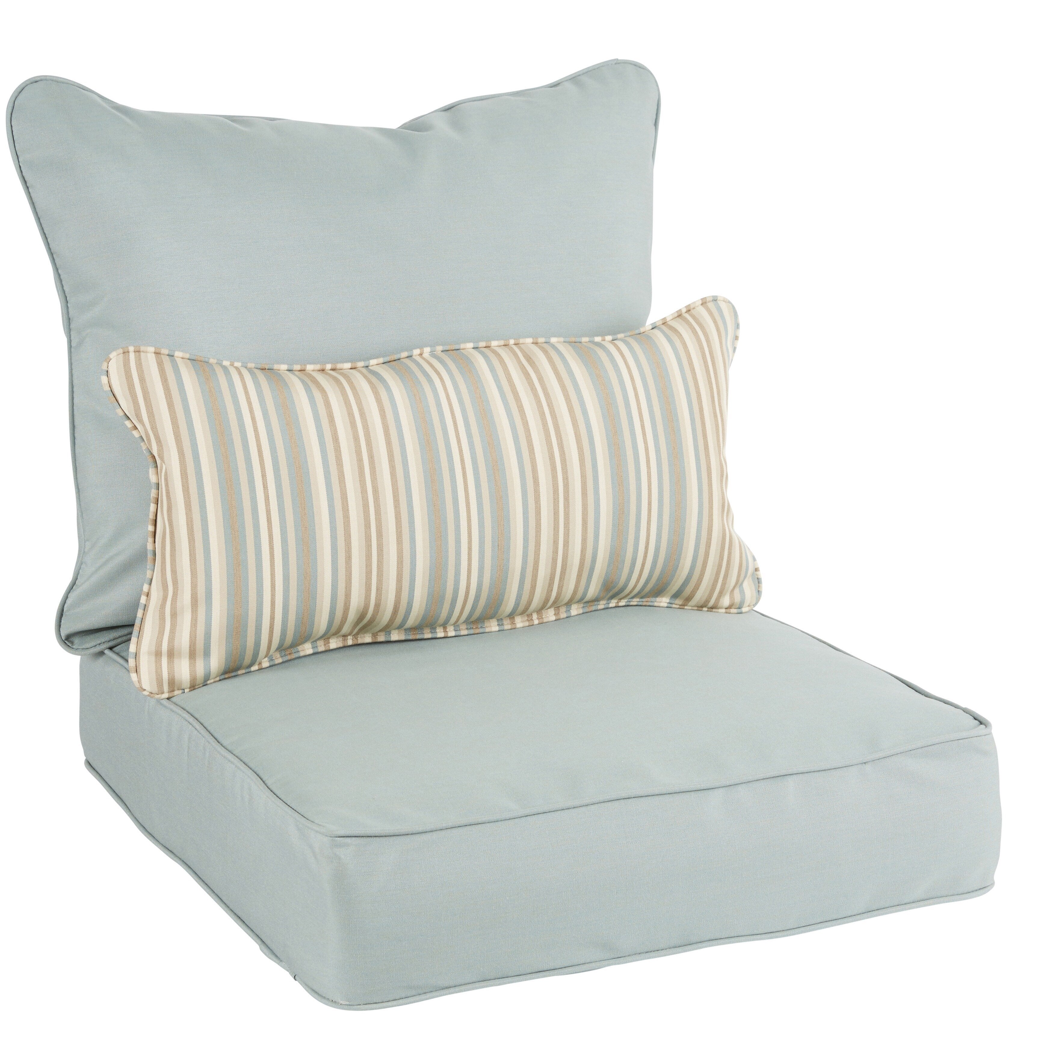 Ensemble coussin et coussin de chaise Oakley Sunbrella Solid pour intérieur/extérieur