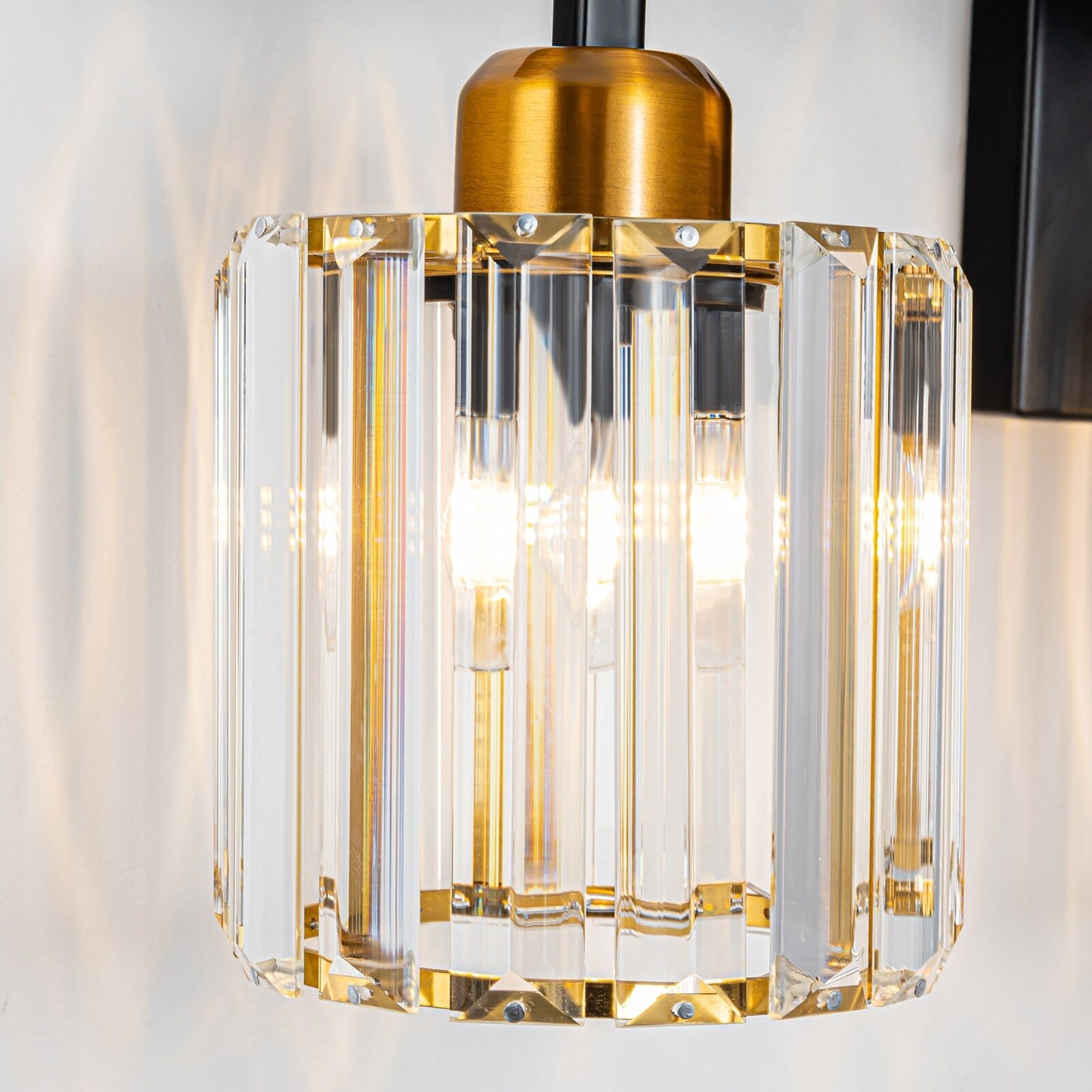 Luminaires de salle de bain modernes à 3, 4 ou 5 lumières en cristal à intensité variable, pour miroir