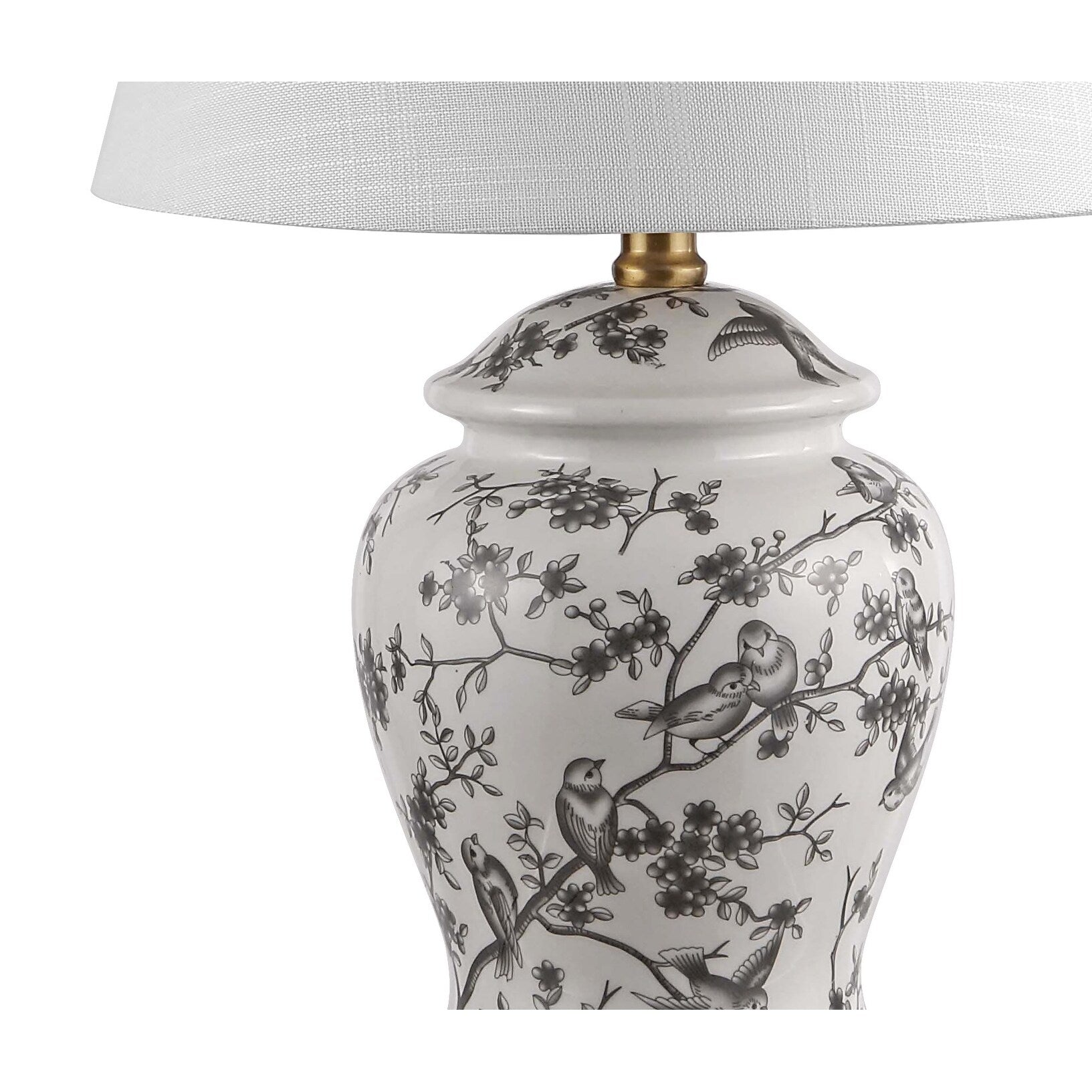 Lampe de table LED Penelope 22 Chinoiserie, bleu/blanc par JONATHAN Y