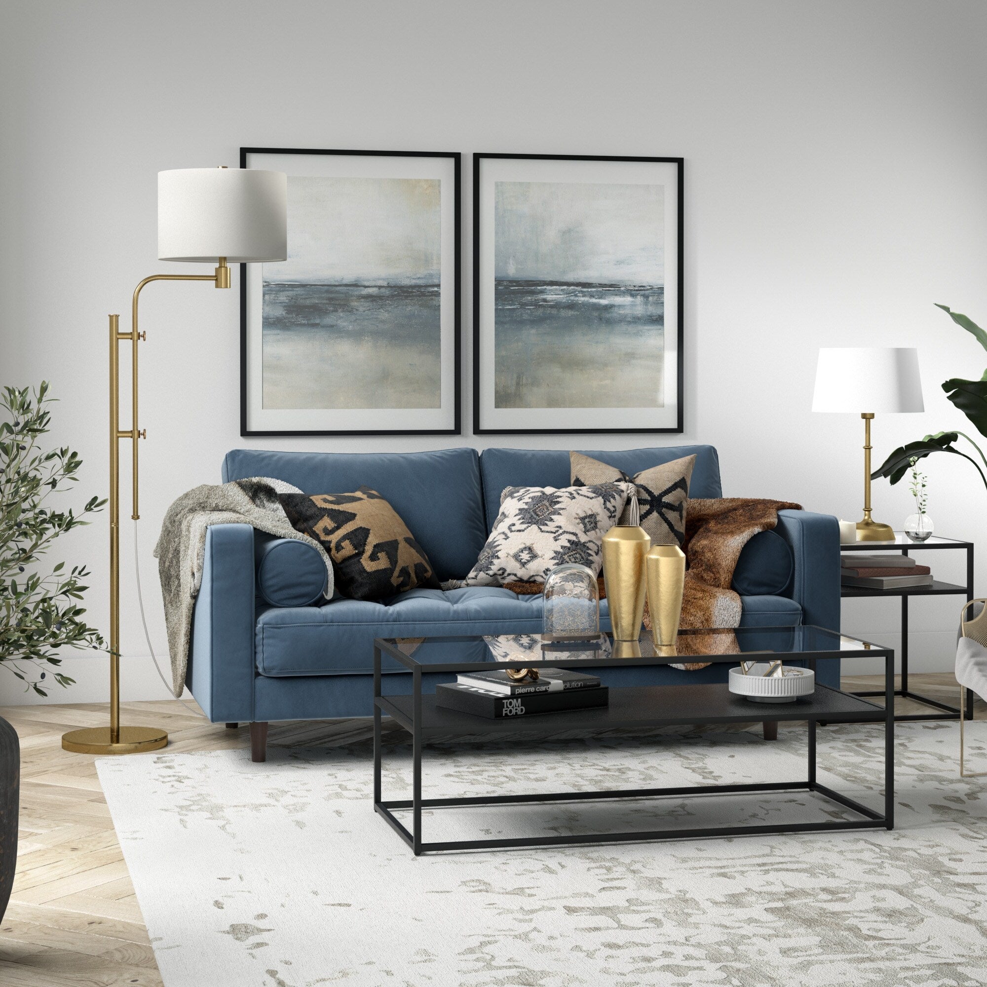 Lampadaire Polly à hauteur réglable