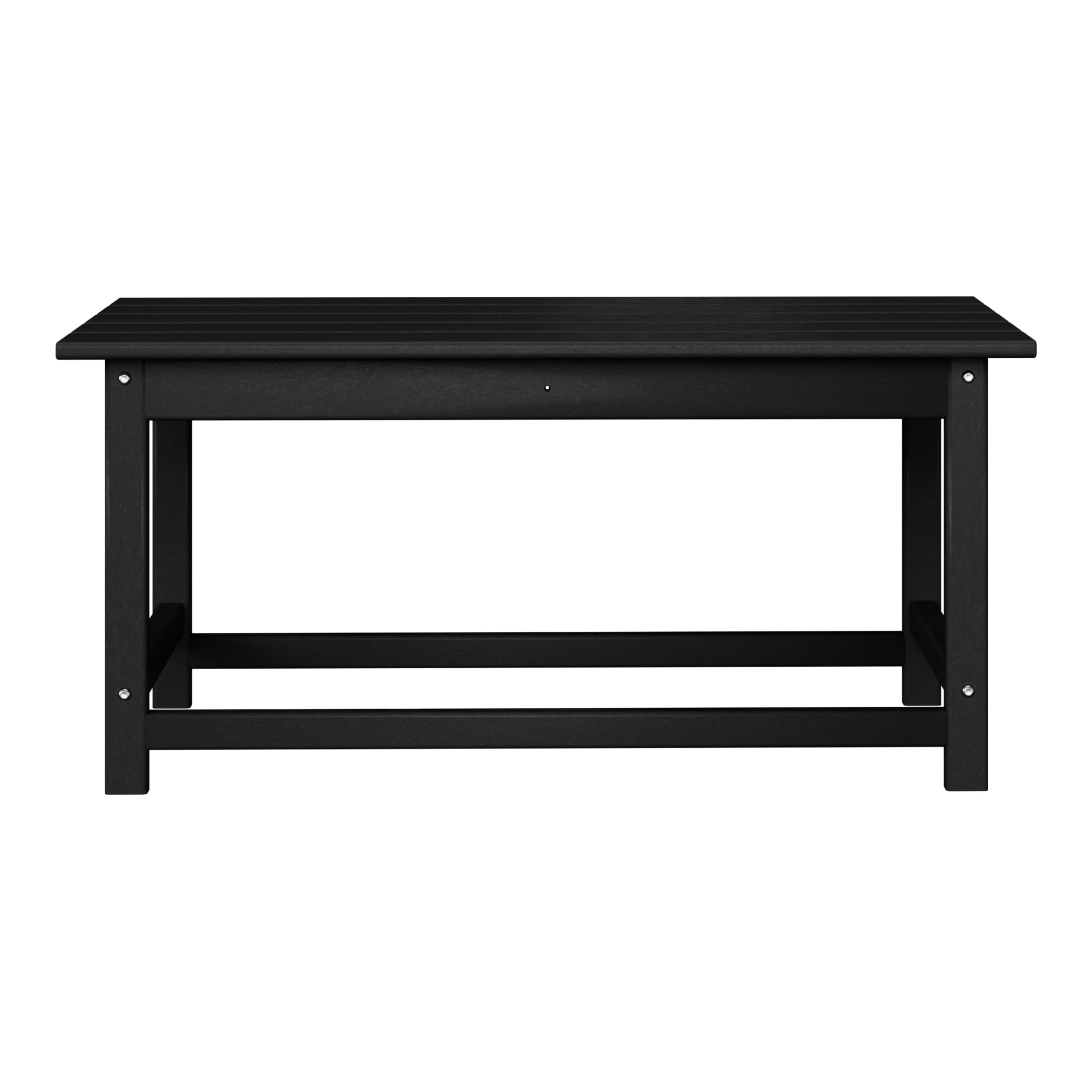 Table basse rectangulaire Polytrends Laguna en PEHD pour terrasse extérieure toutes saisons