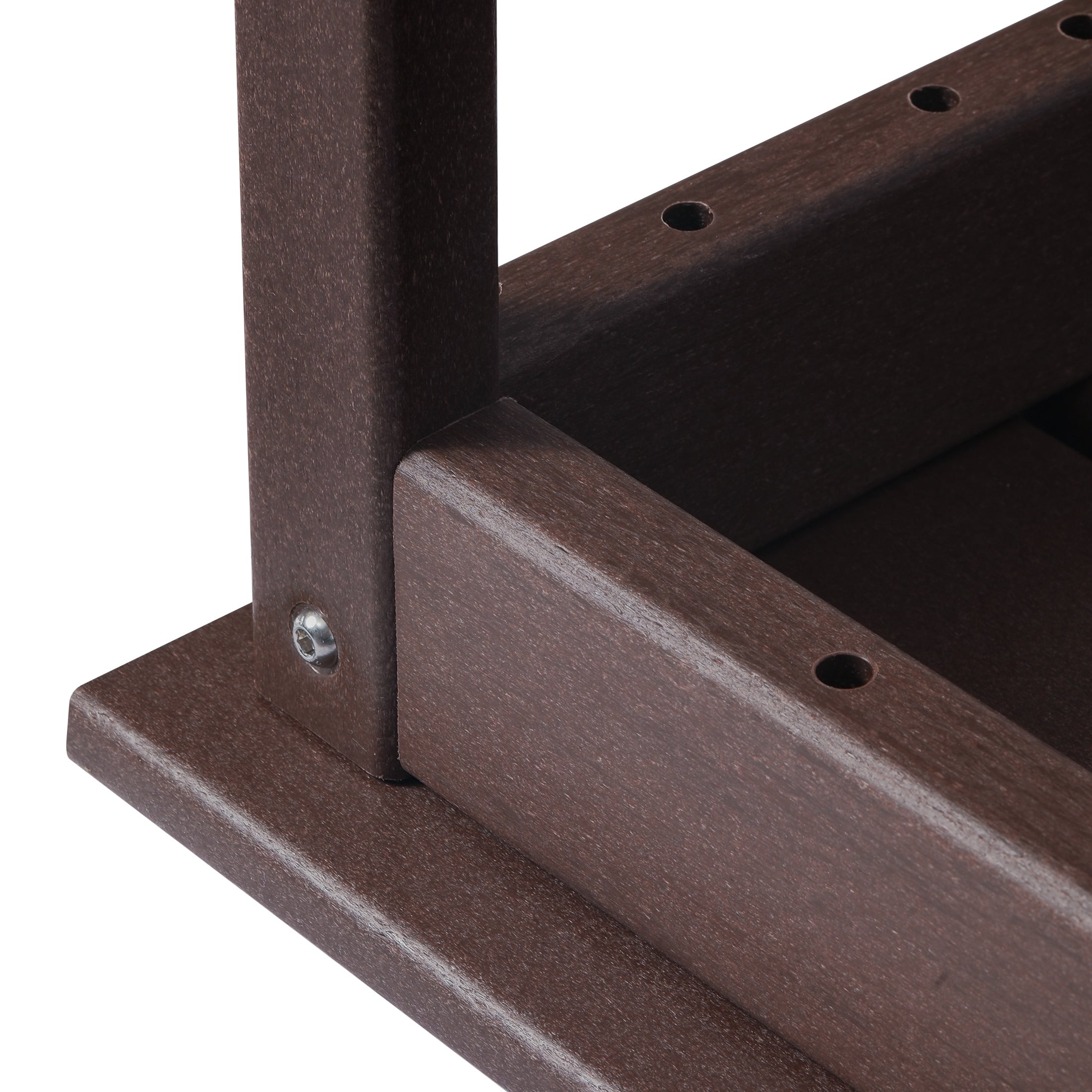 Table basse rectangulaire Polytrends Laguna en PEHD pour terrasse extérieure toutes saisons