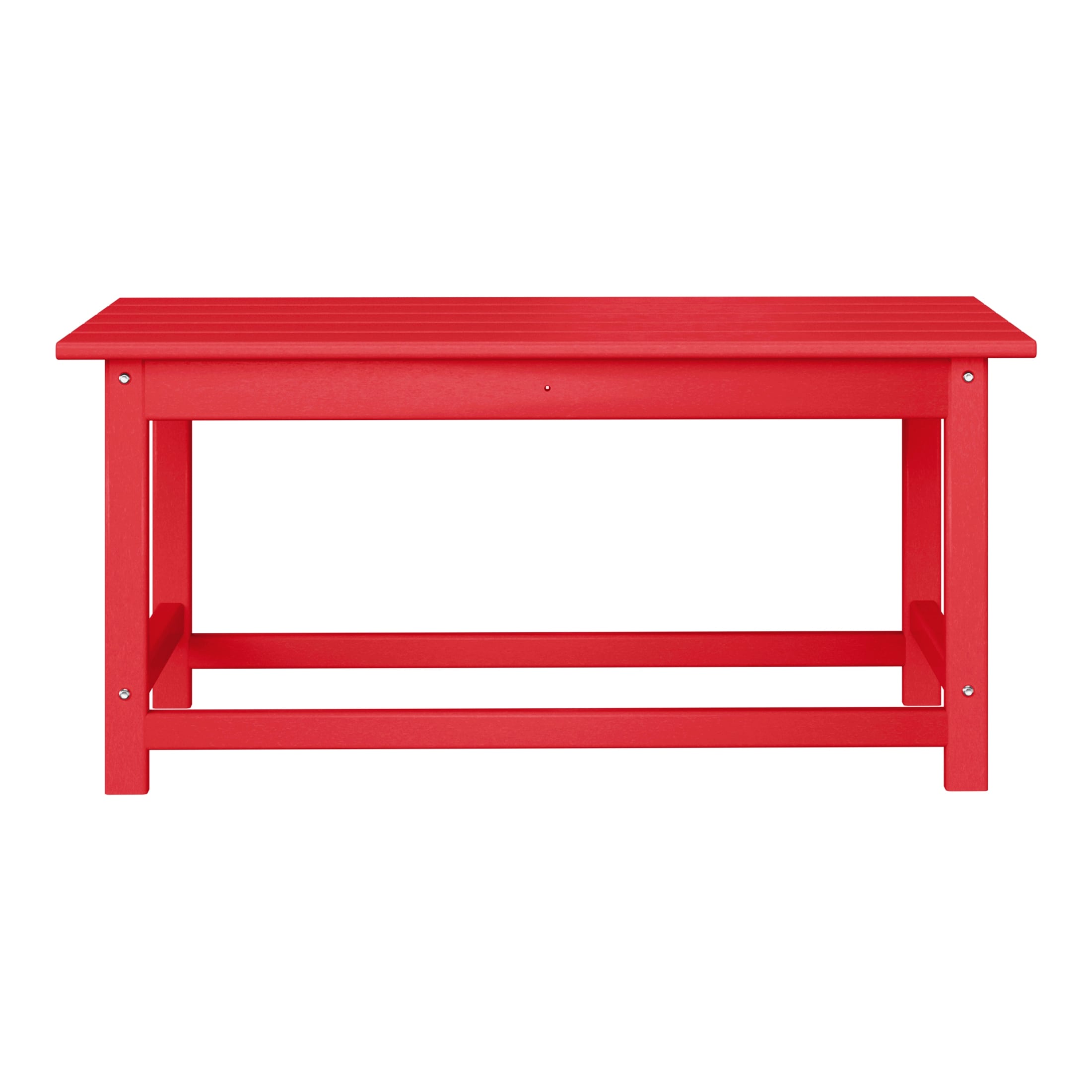 Table basse rectangulaire Polytrends Laguna en PEHD pour terrasse extérieure toutes saisons