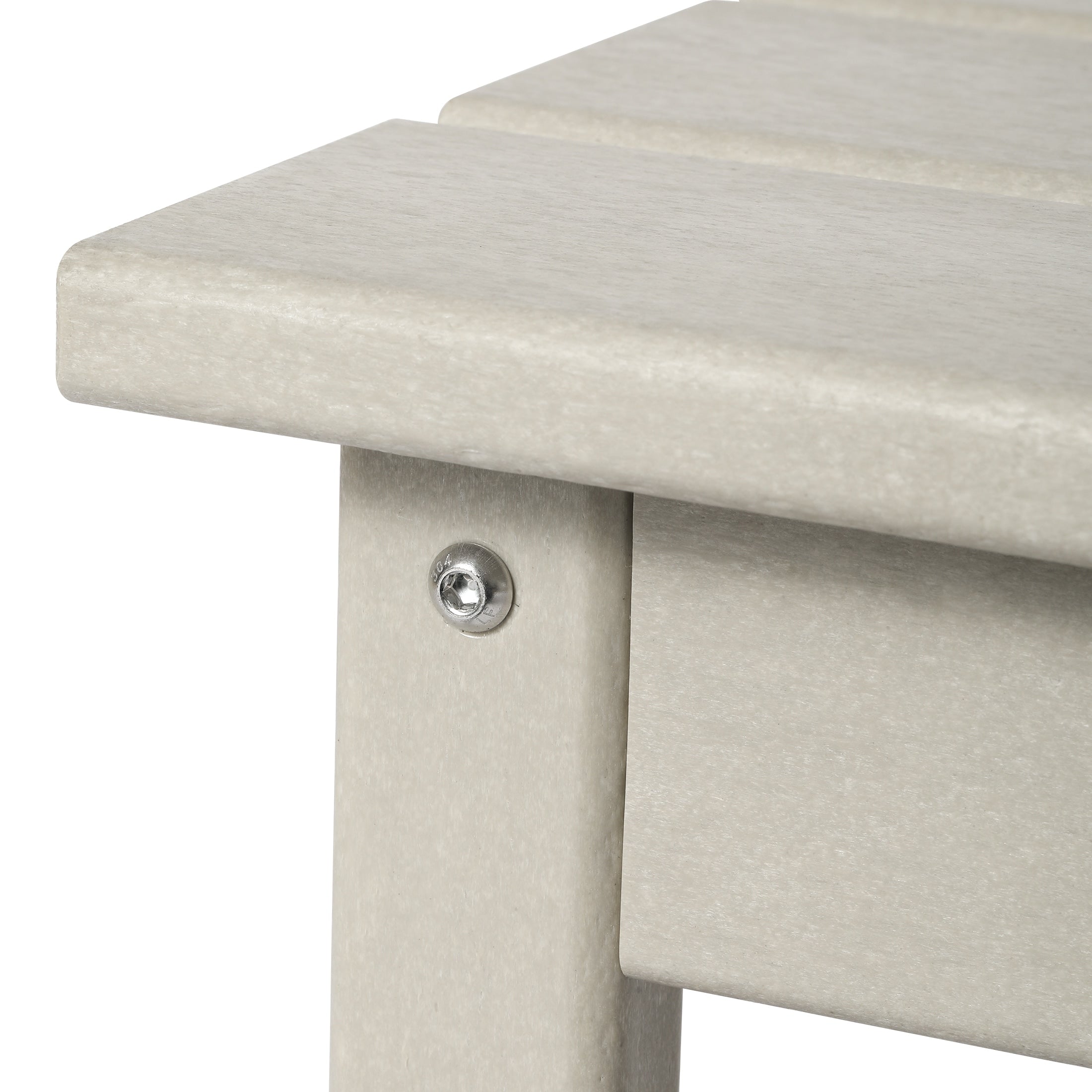 Table basse rectangulaire Polytrends Laguna en PEHD pour terrasse extérieure toutes saisons