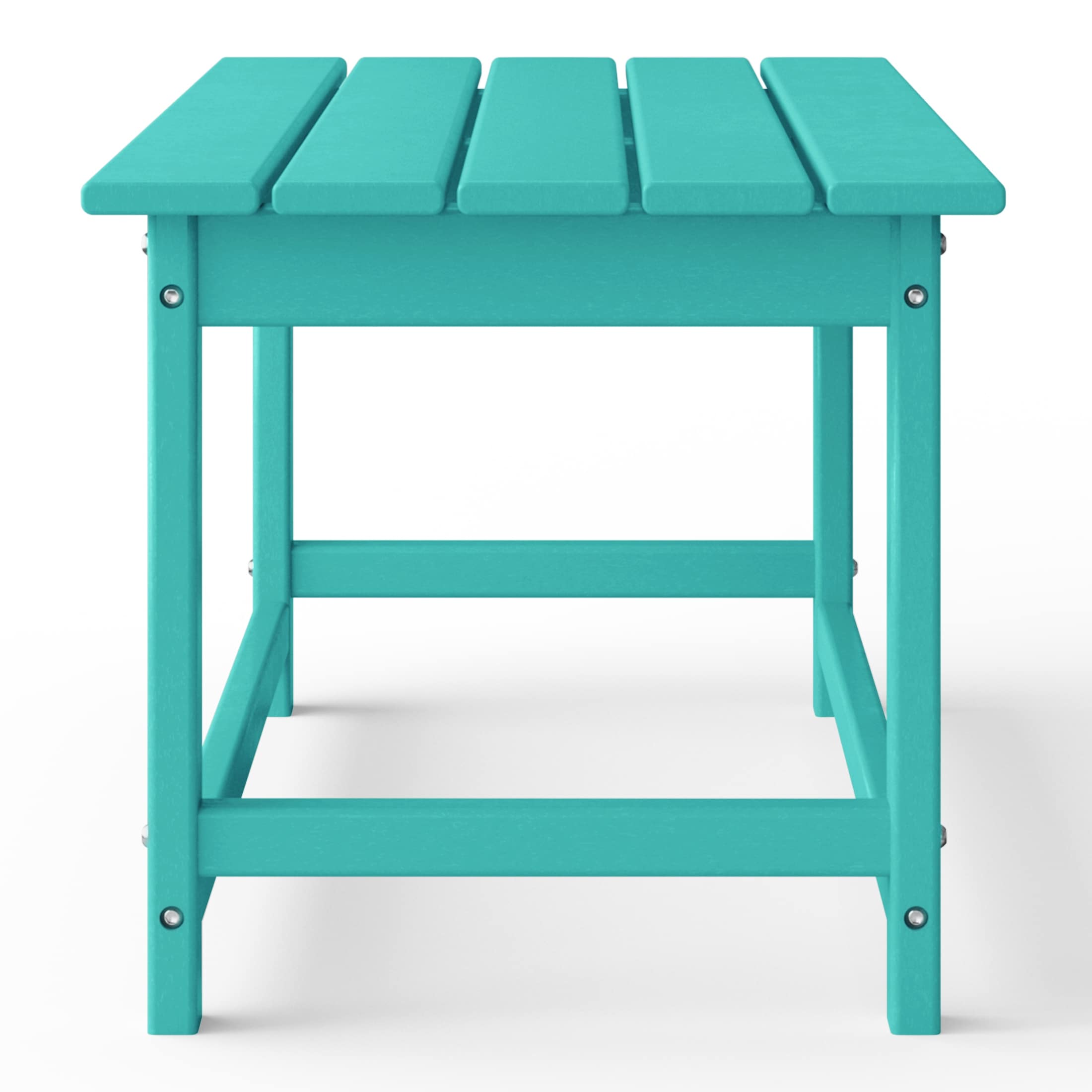 Table basse rectangulaire Polytrends Laguna en PEHD pour terrasse extérieure toutes saisons