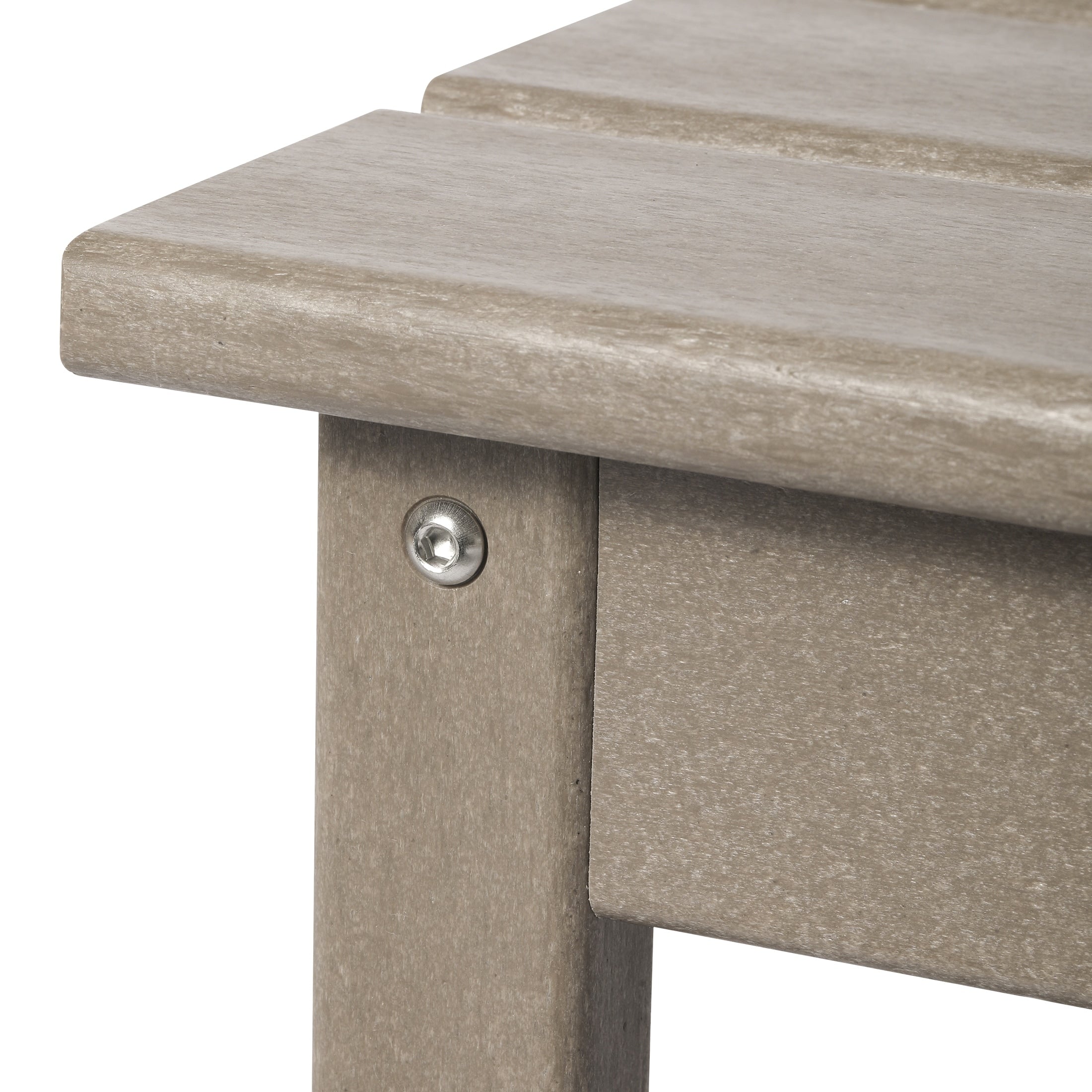 Table basse rectangulaire Polytrends Laguna en PEHD pour terrasse extérieure toutes saisons