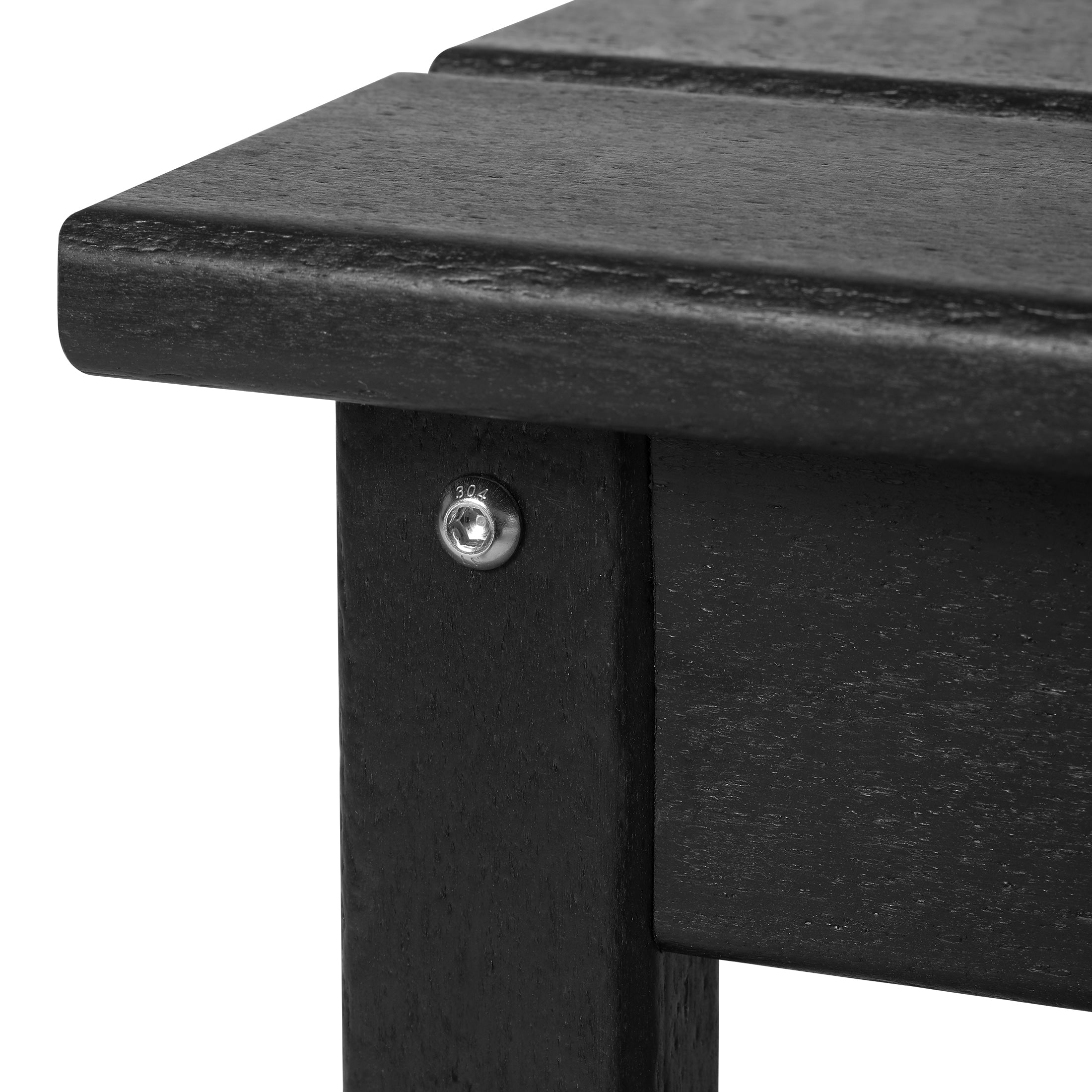 Table basse rectangulaire Polytrends Laguna en PEHD pour terrasse extérieure toutes saisons