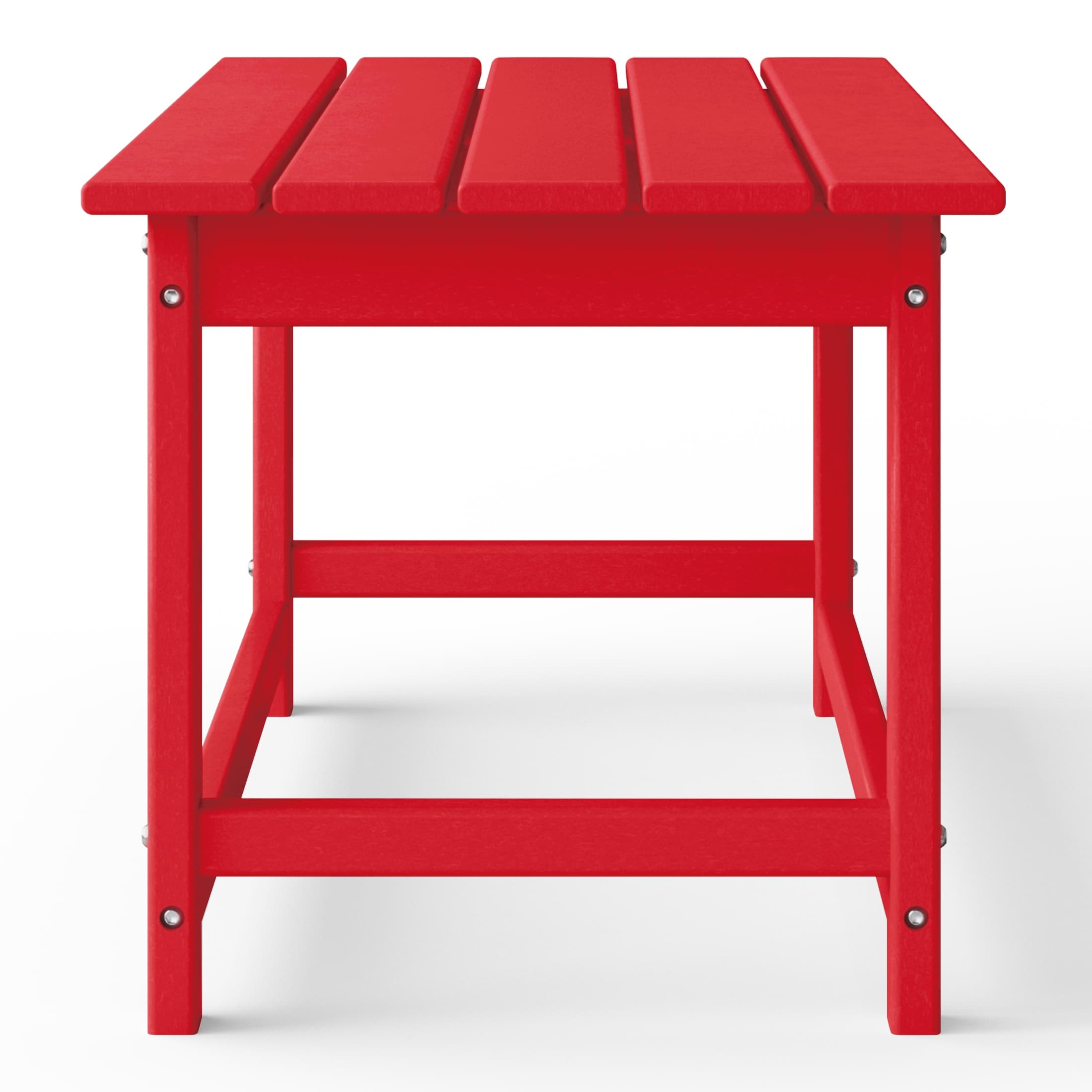 Table basse rectangulaire Polytrends Laguna en PEHD pour terrasse extérieure toutes saisons