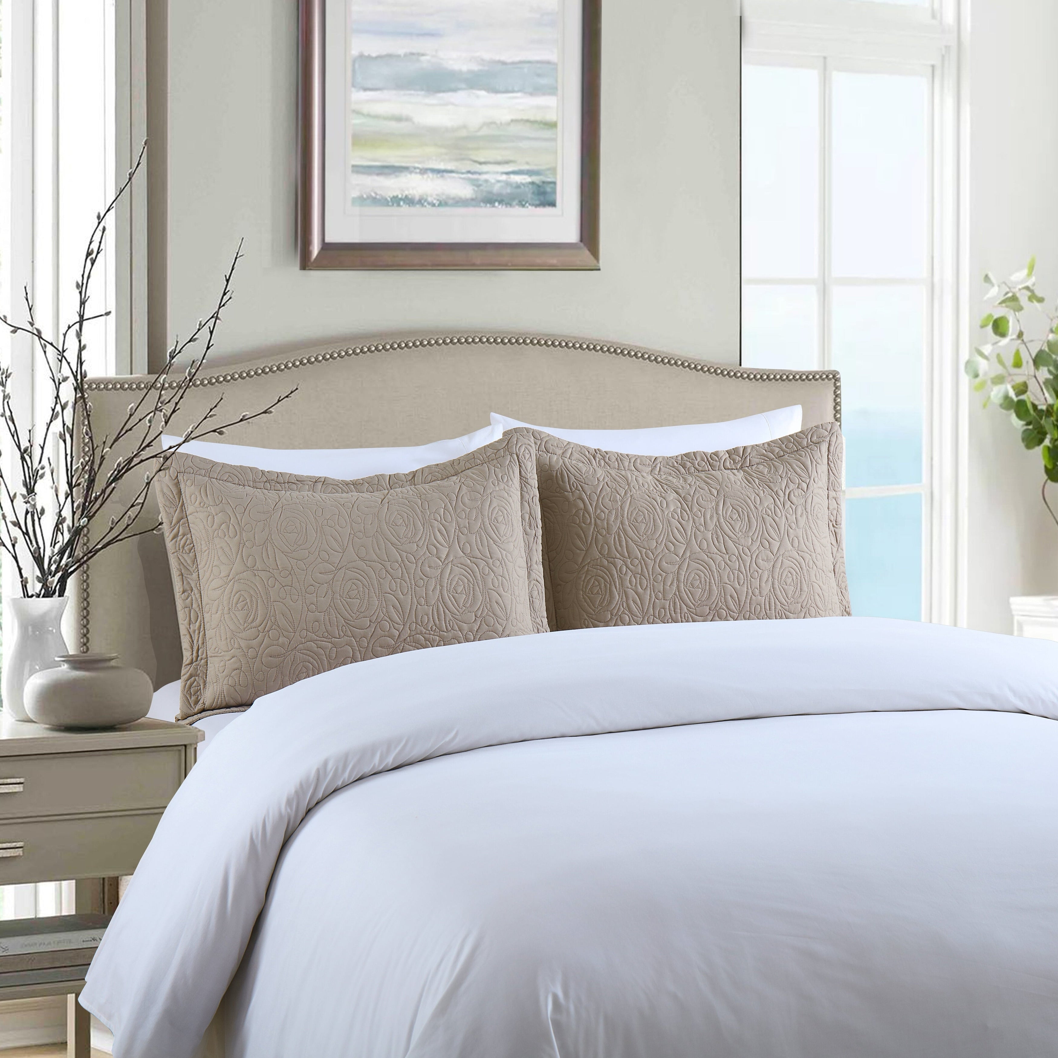 Housse de coussin brodée Porch & Den Manor (lot de 2)