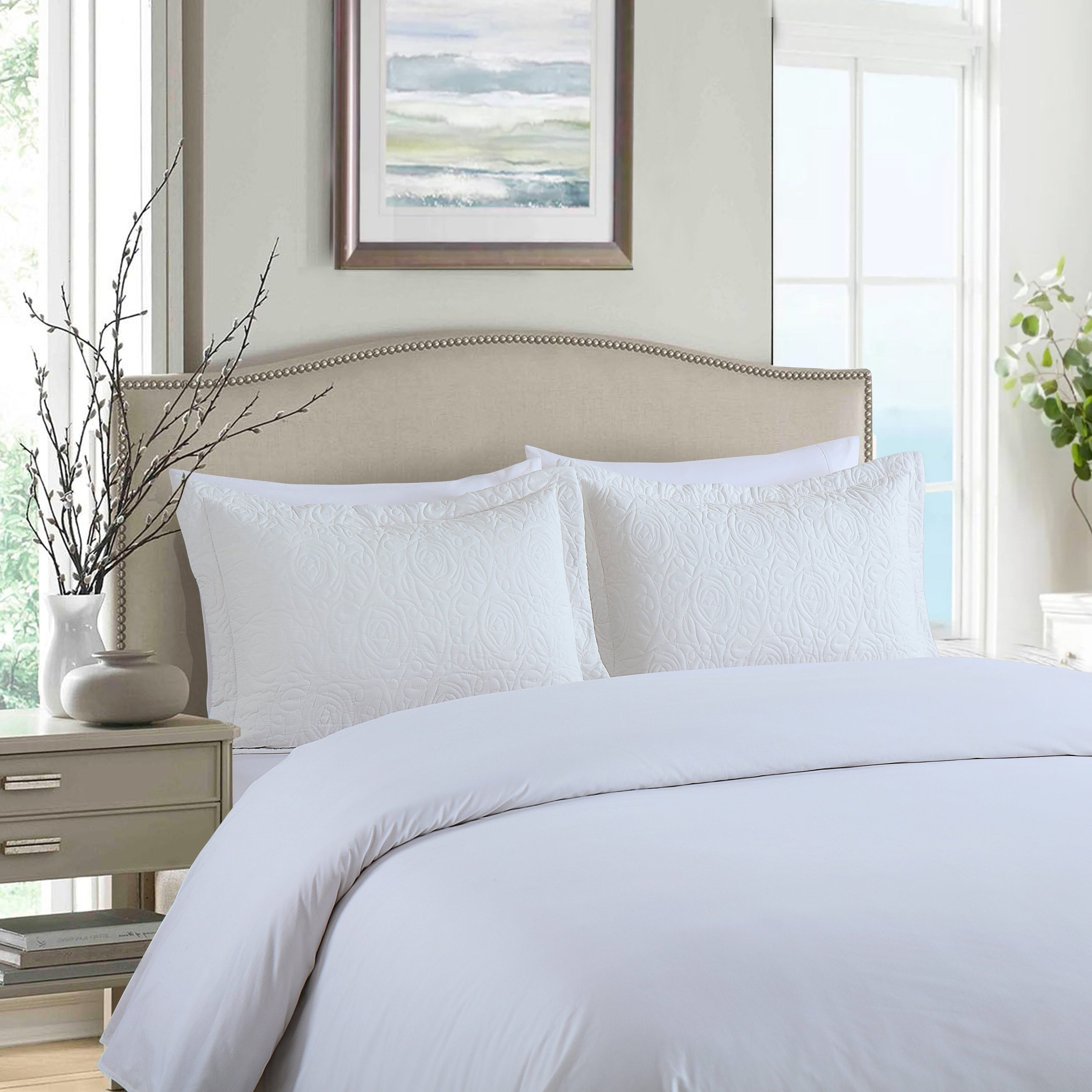 Housse de coussin brodée Porch & Den Manor (lot de 2)