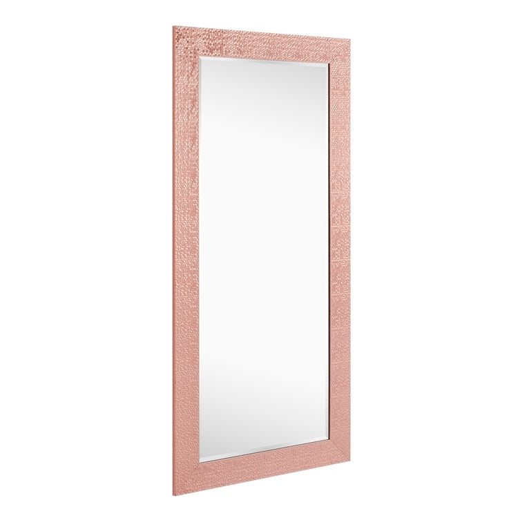 Miroir vertical pleine longueur à motif mosaïque haut de gamme - Miroir d'habillage complet sur pied, incliné ou autoportant