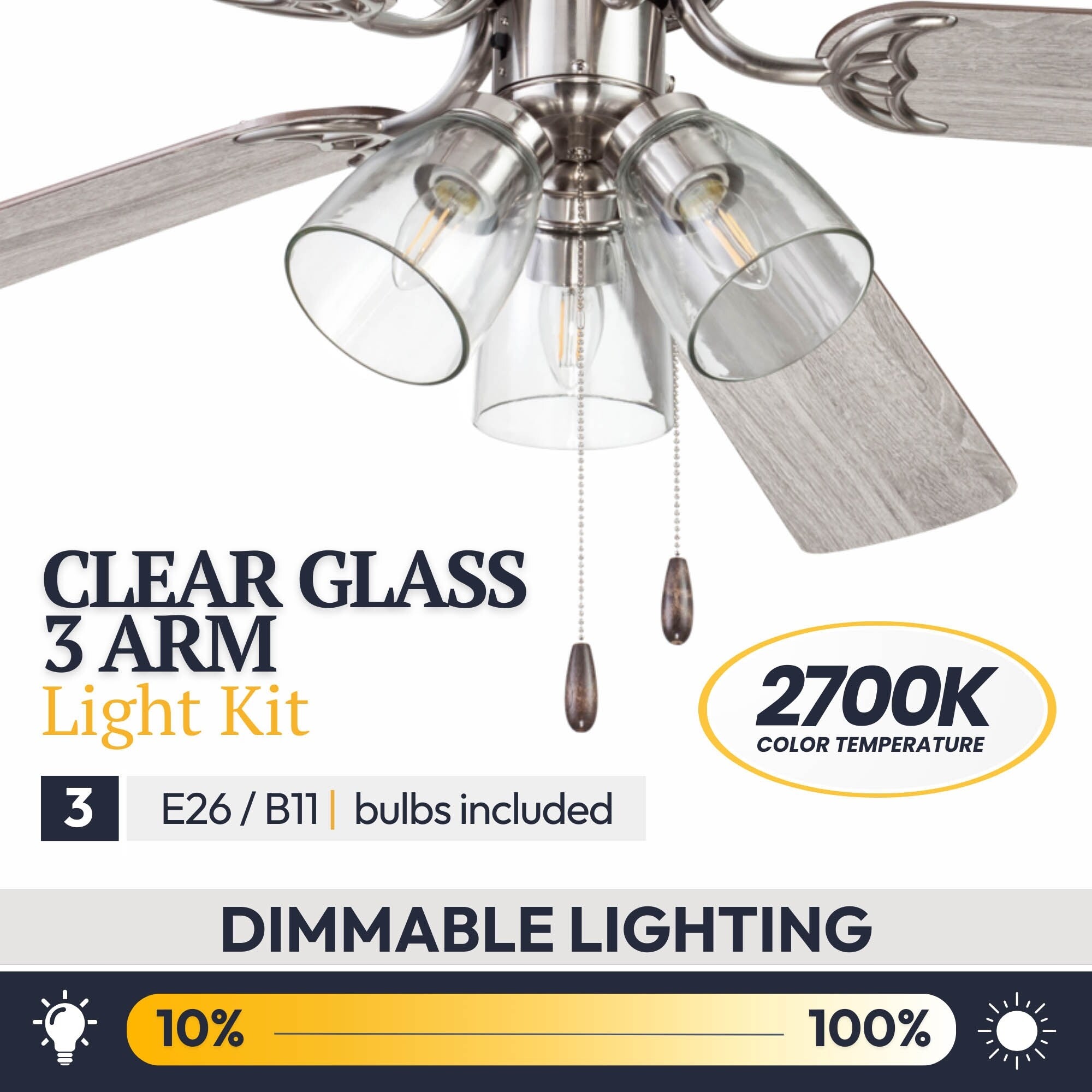 Ventilateur de plafond d'intérieur traditionnel de style ferme Prominence Home Renton