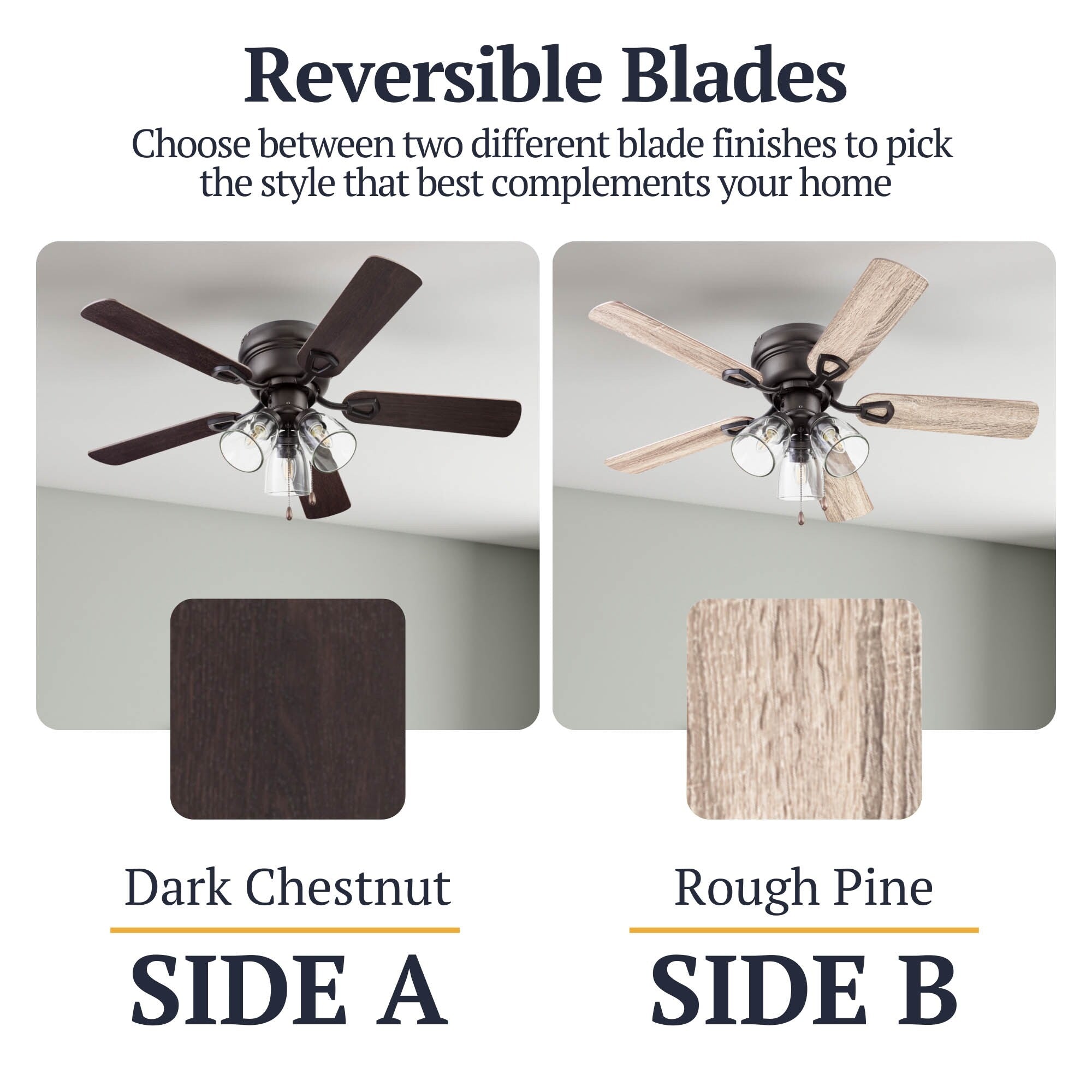 Ventilateur de plafond d'intérieur traditionnel de style ferme Prominence Home Renton