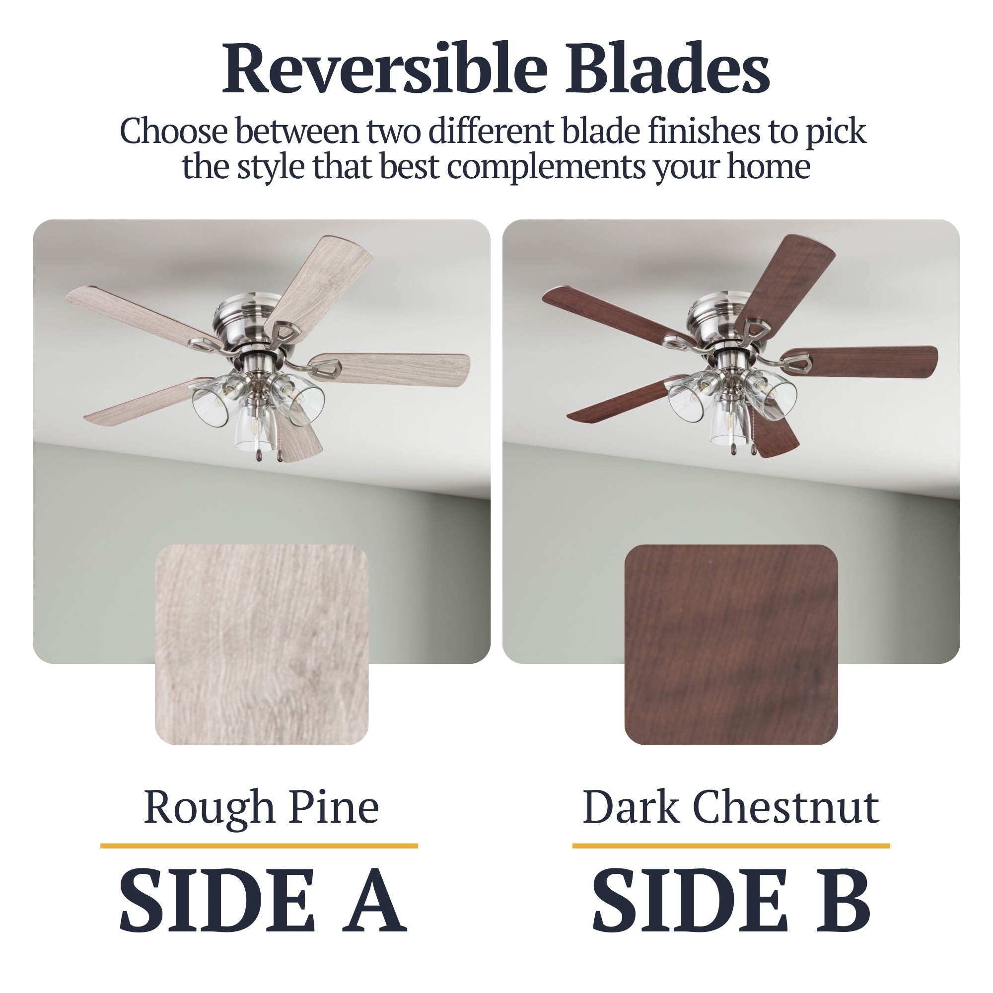 Ventilateur de plafond d'intérieur traditionnel de style ferme Prominence Home Renton