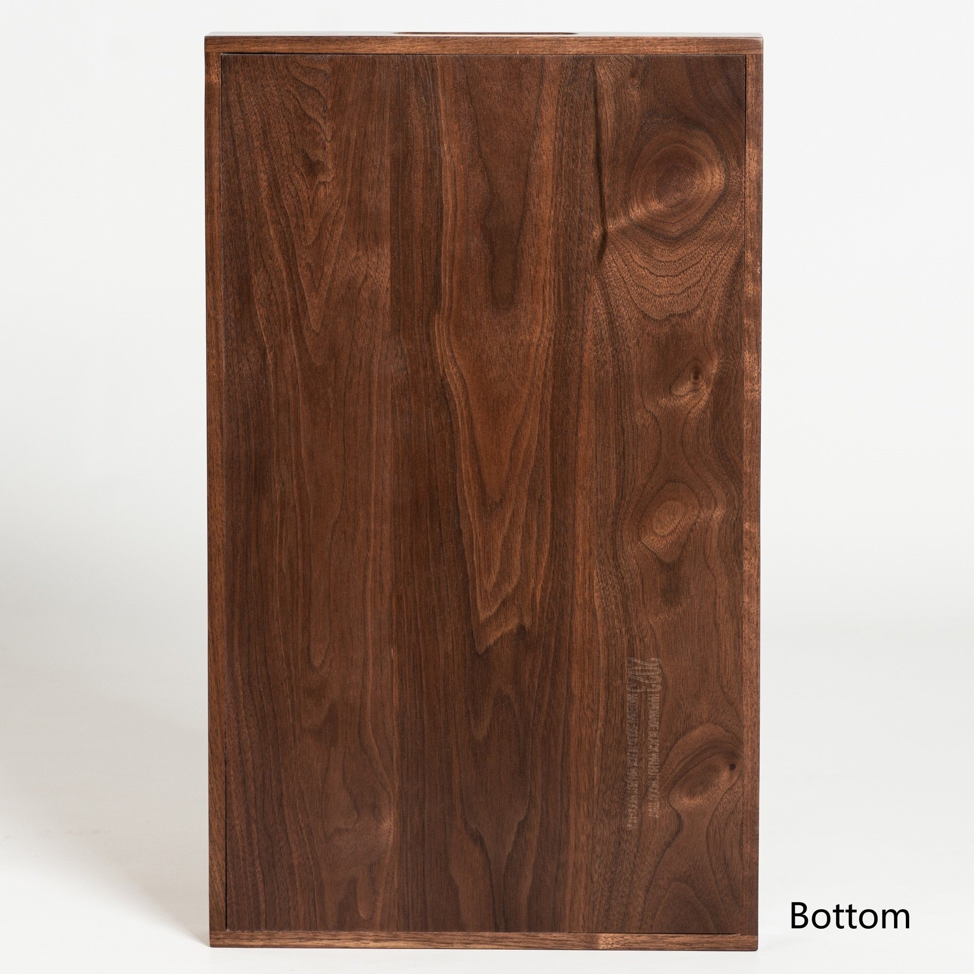 Plateau de service rectangulaire en bois de noyer noir KINWELL Plateau ottoman