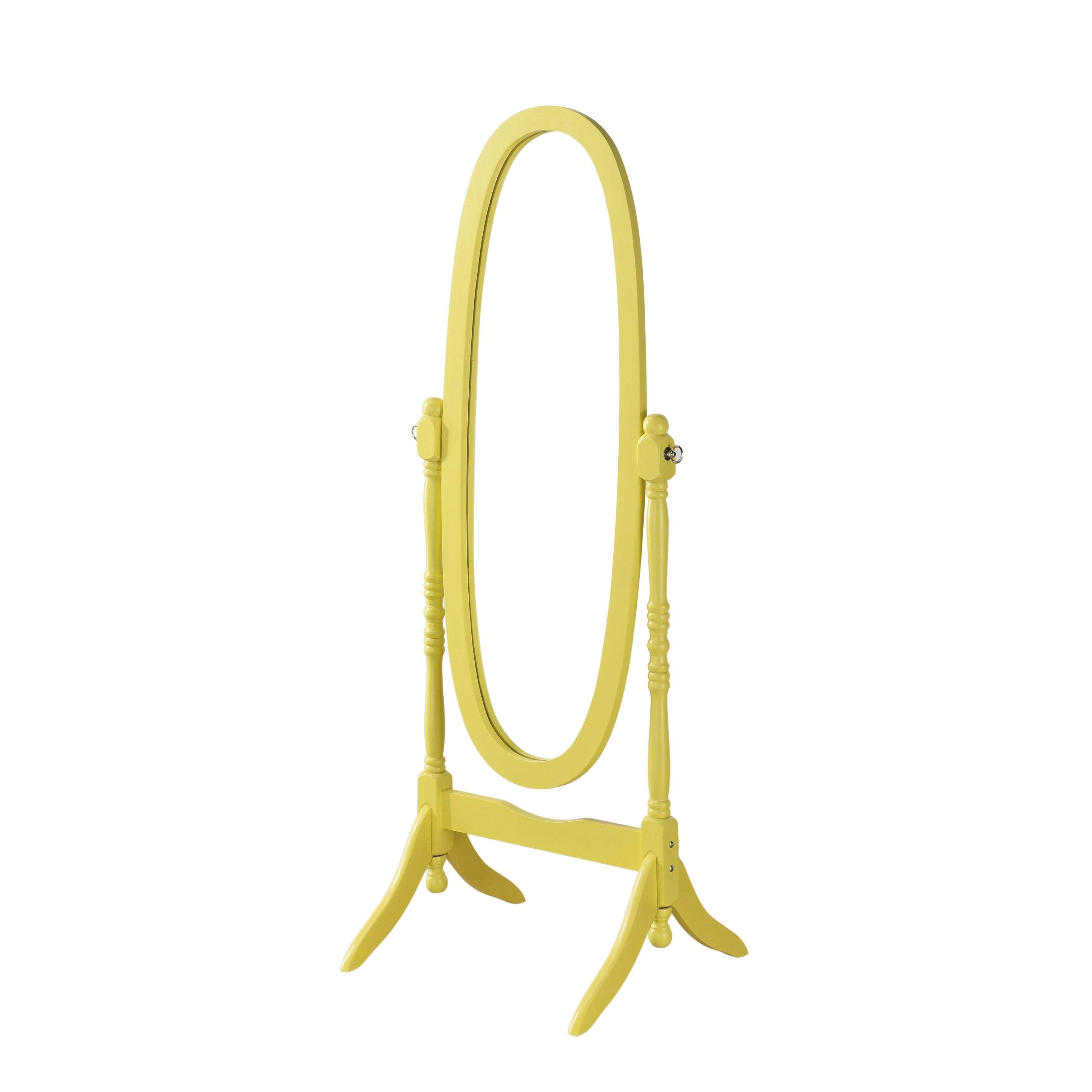 Miroir cheval traditionnel en bois de style Copper Grove Monks Hood de Roundhill Furniture