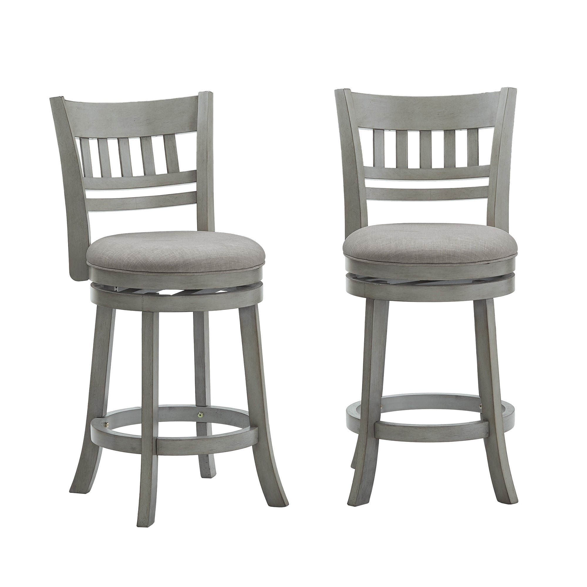 Tabouret de bar pivotant 24h à dossier en treillis Rovinj