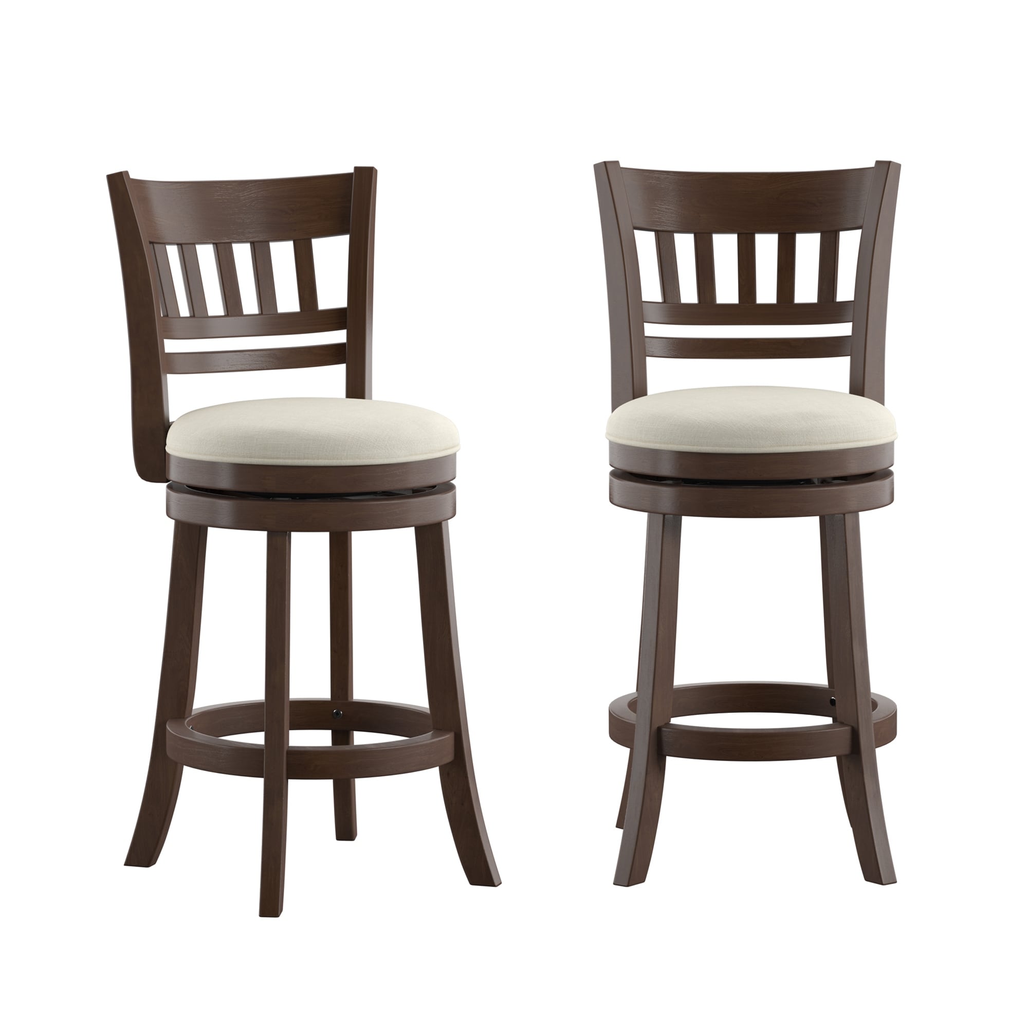 Tabouret de bar pivotant 24h à dossier en treillis Rovinj