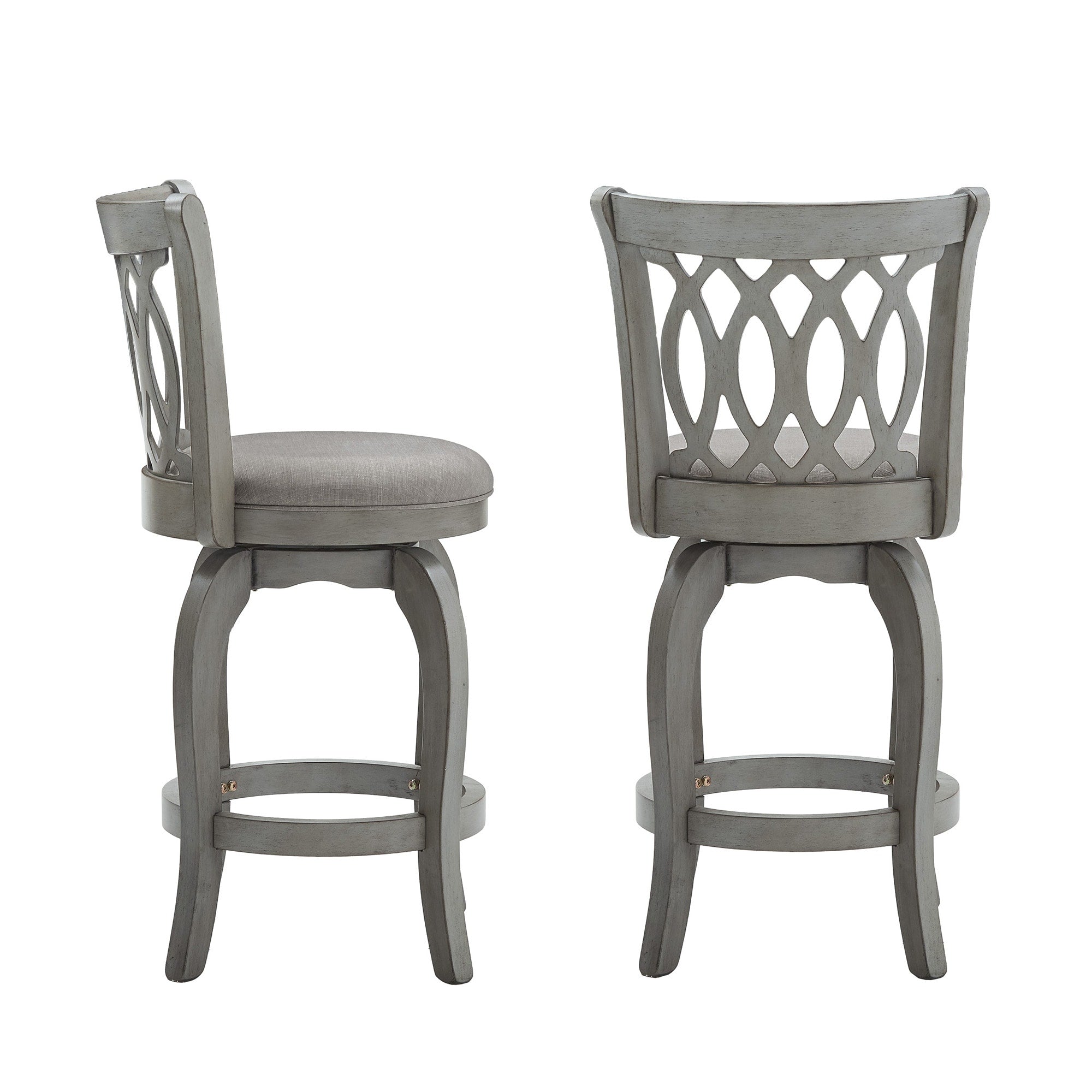 Tabouret de bar pivotant à dossier à volutes Rovinj