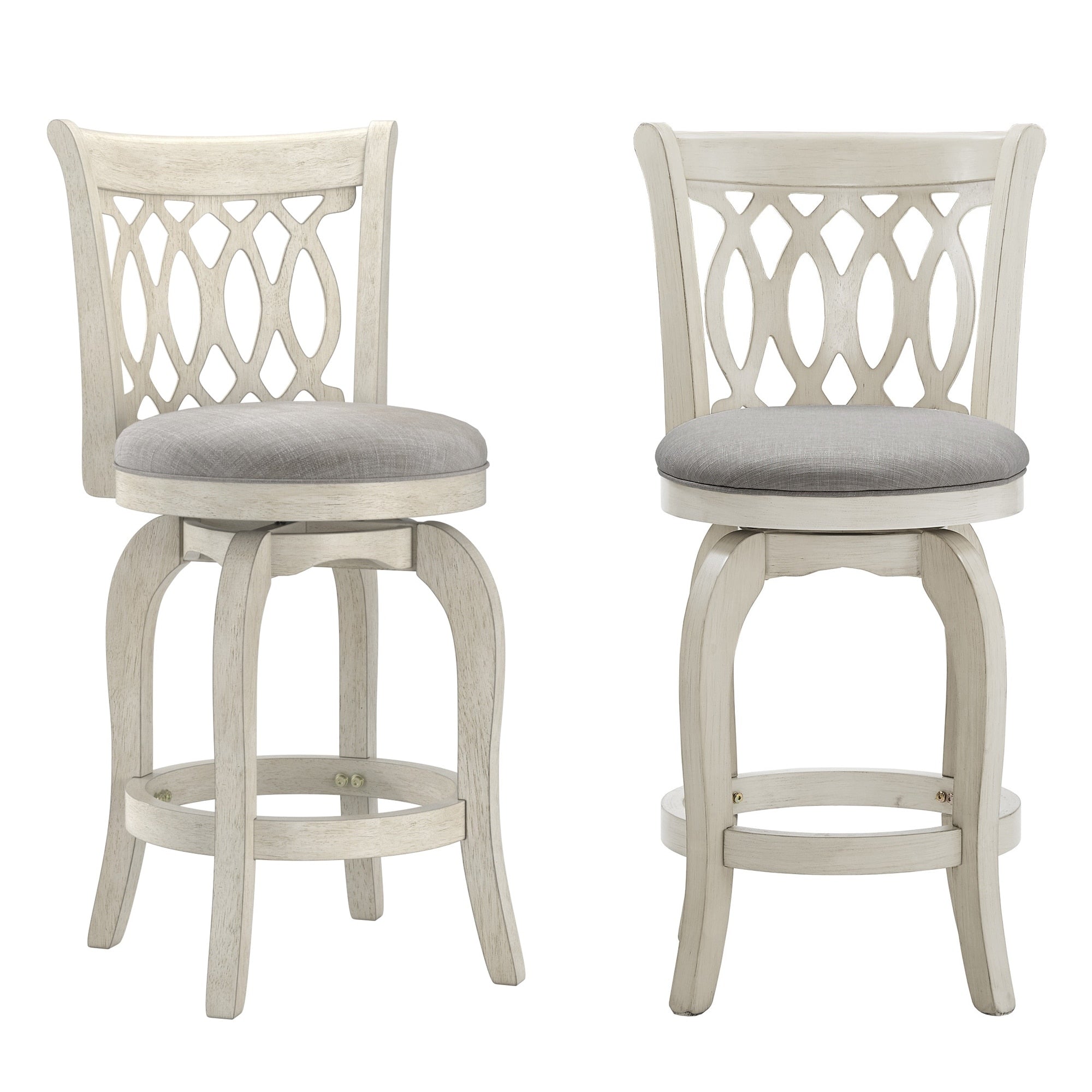 Tabouret de bar pivotant à dossier à volutes Rovinj