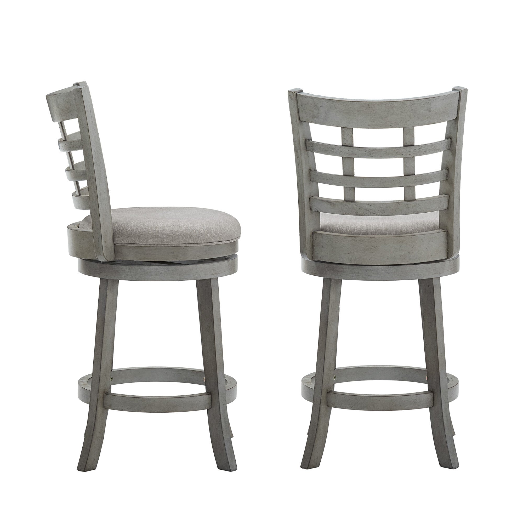 Tabouret de bar pivotant à dossier rembourré Rovinj