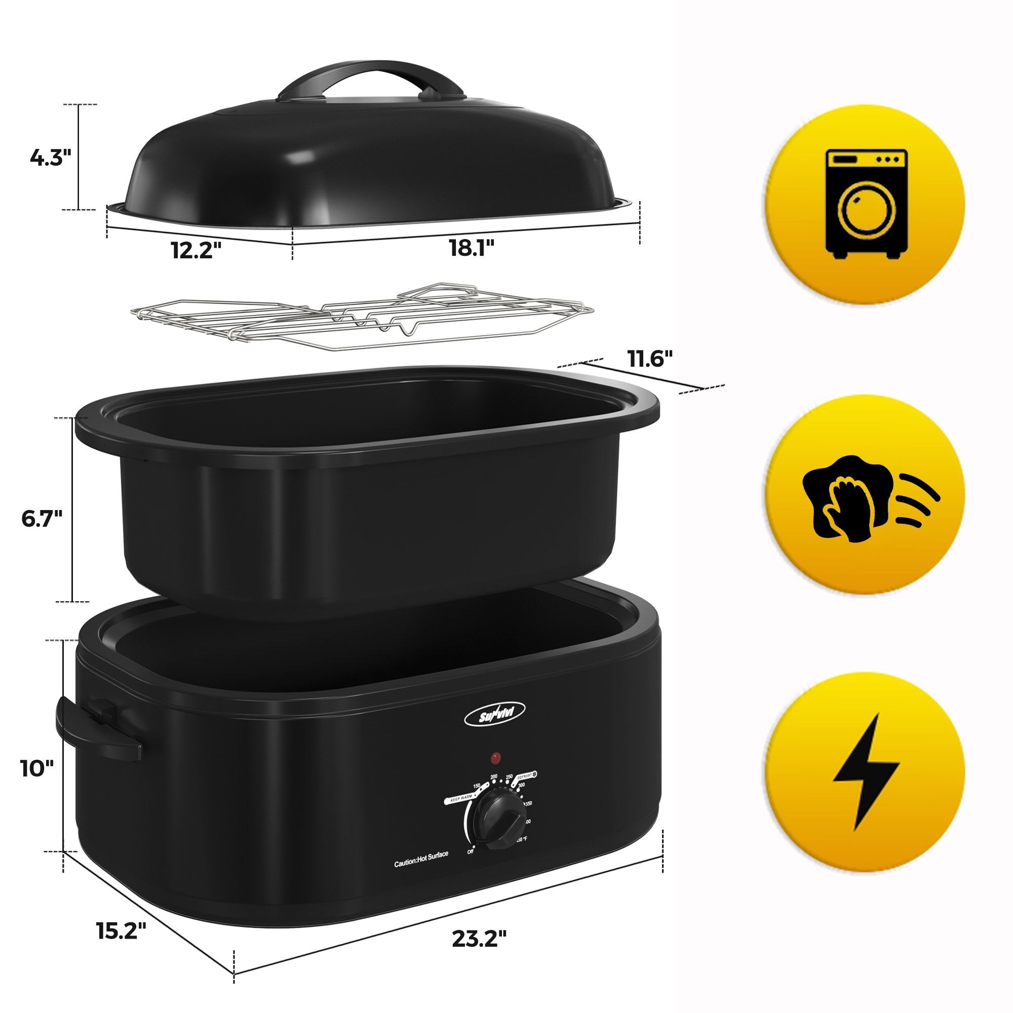Four à rôtir Royalcraft avec plateau amovible