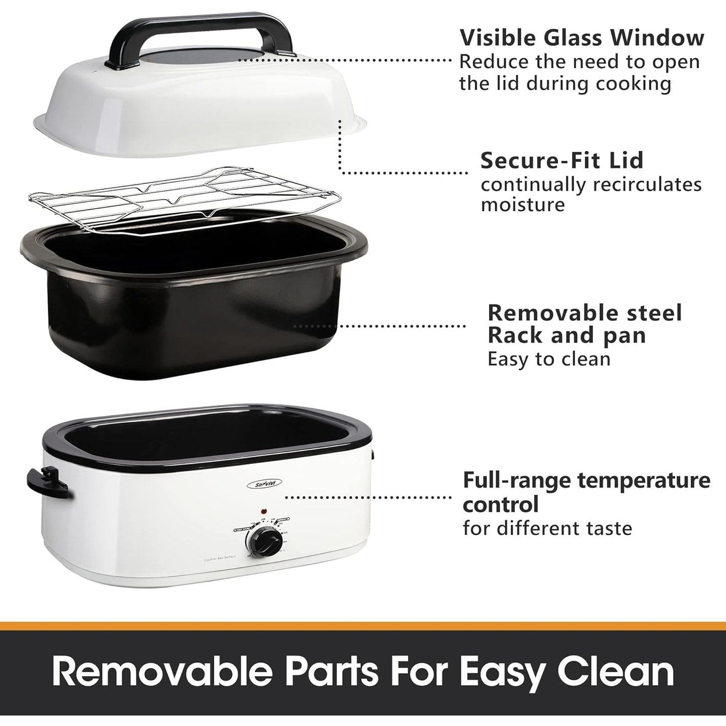 Four à rôtir Royalcraft avec plateau amovible