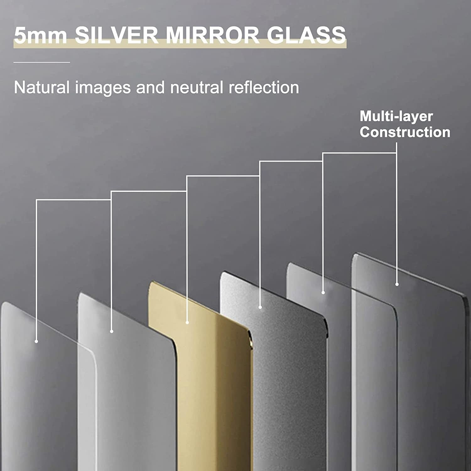 Miroir mural rustique encadré en bois, miroir de salle de bain en bois naturel