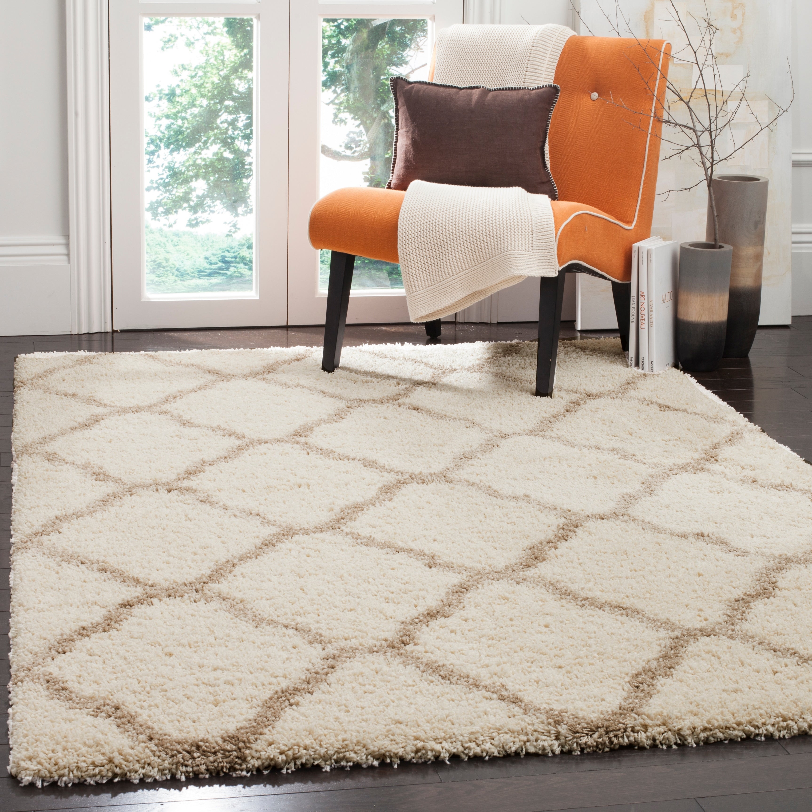Tapis SAFAVIEH Hudson Shag Athena Trellis de 2 pouces d'épaisseur