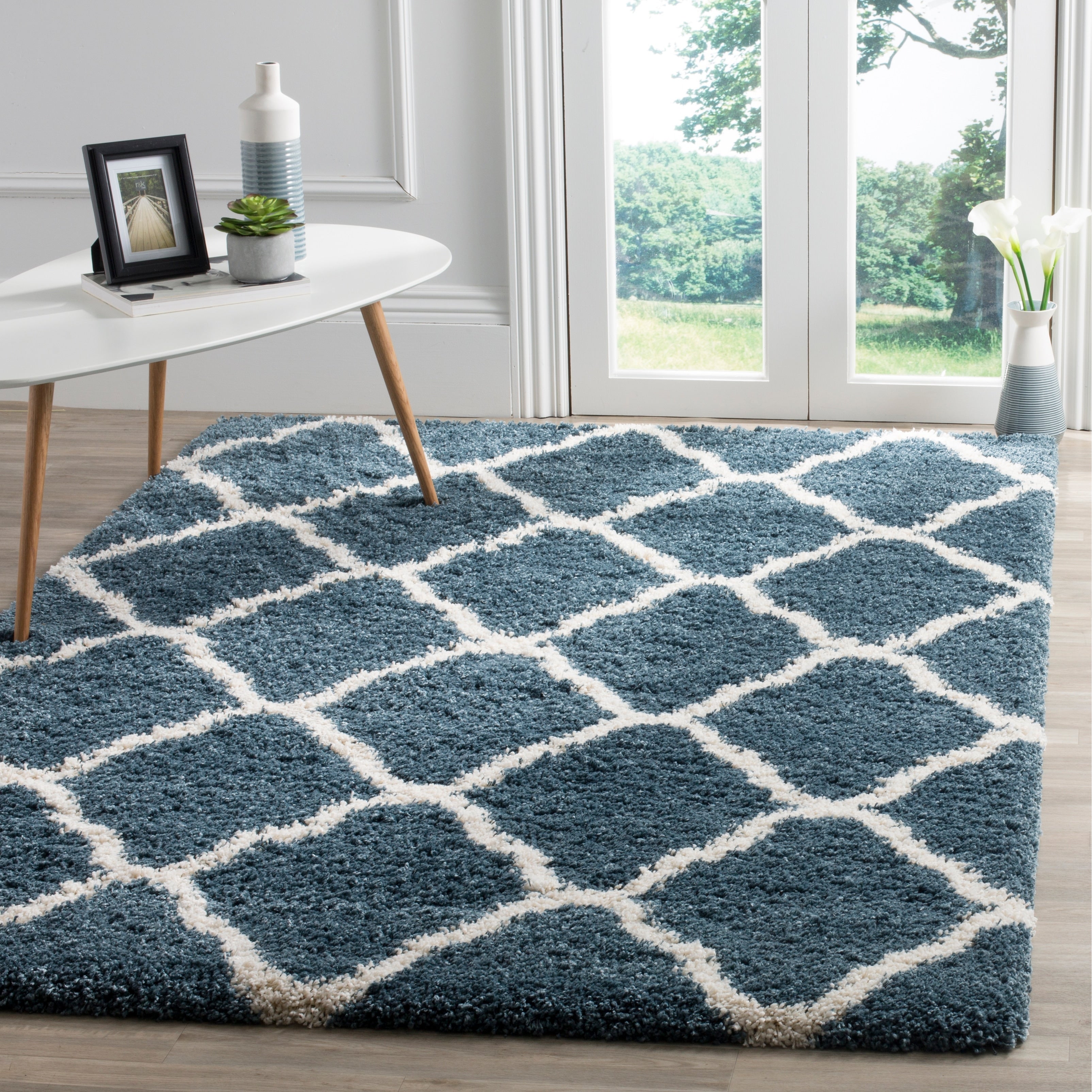 Tapis SAFAVIEH Hudson Shag Athena Trellis de 2 pouces d'épaisseur