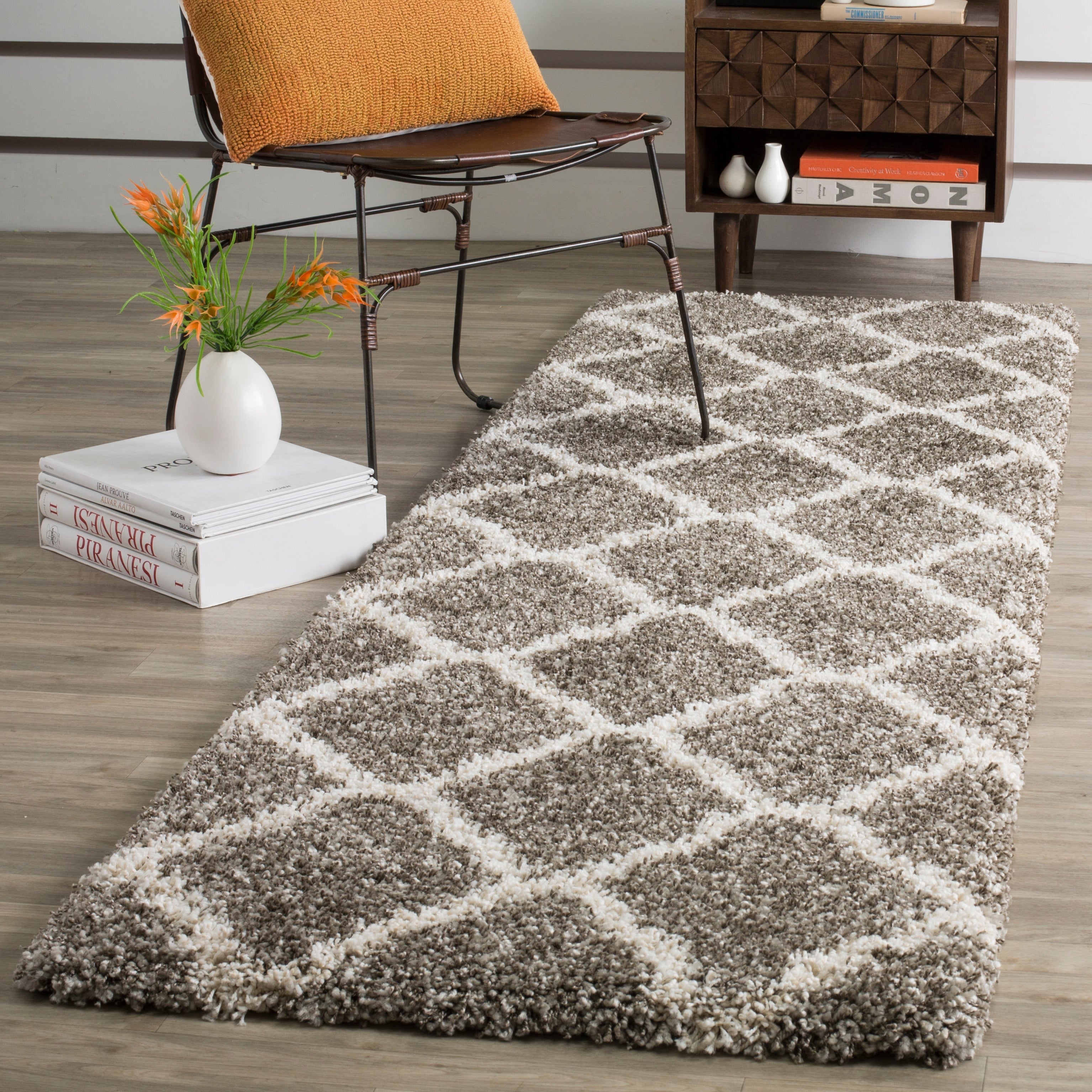 Tapis SAFAVIEH Hudson Shag Athena Trellis de 2 pouces d'épaisseur