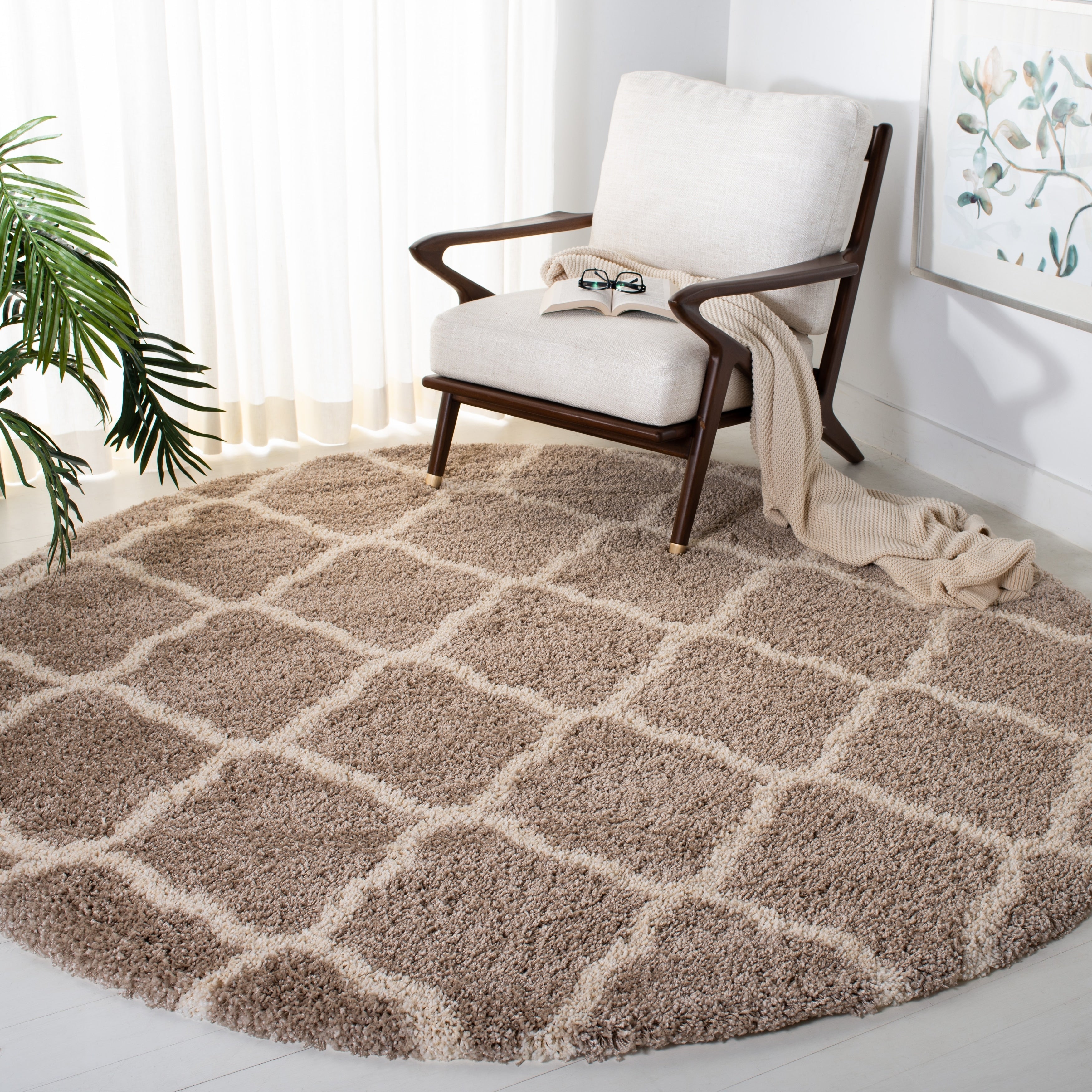 Tapis SAFAVIEH Hudson Shag Athena Trellis de 2 pouces d'épaisseur