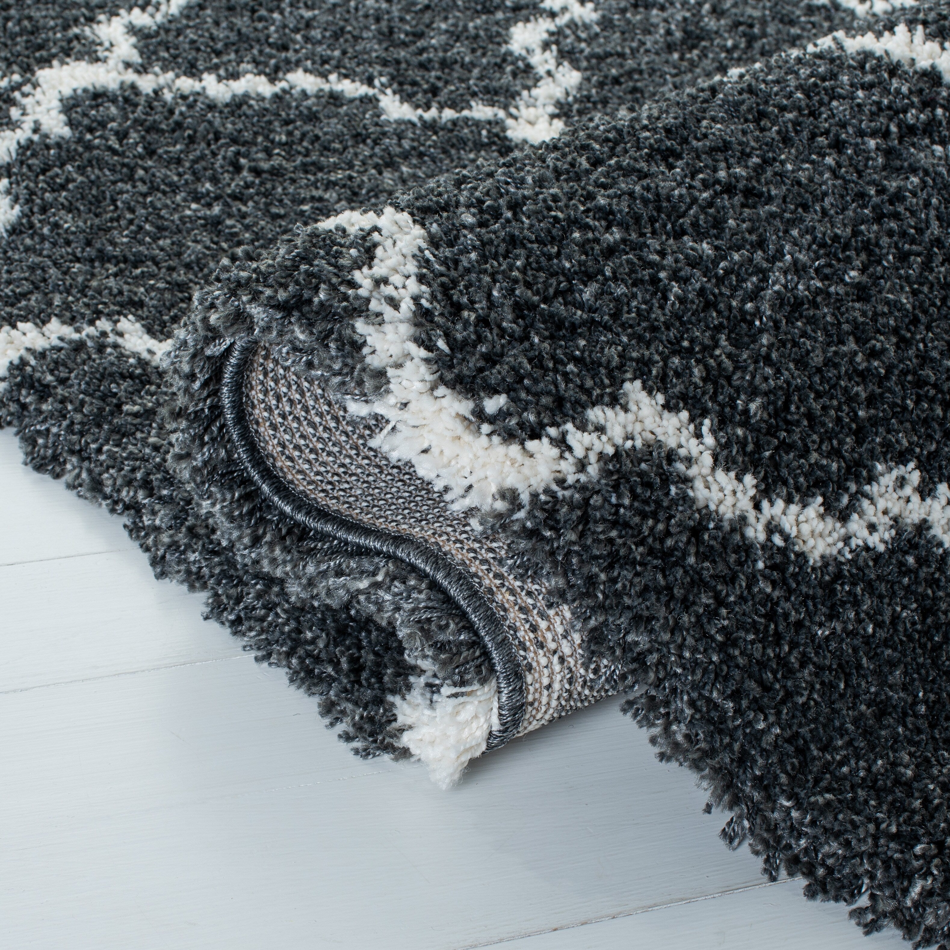 Tapis SAFAVIEH Hudson Shag Jeryl Glam Trellis 2 pouces