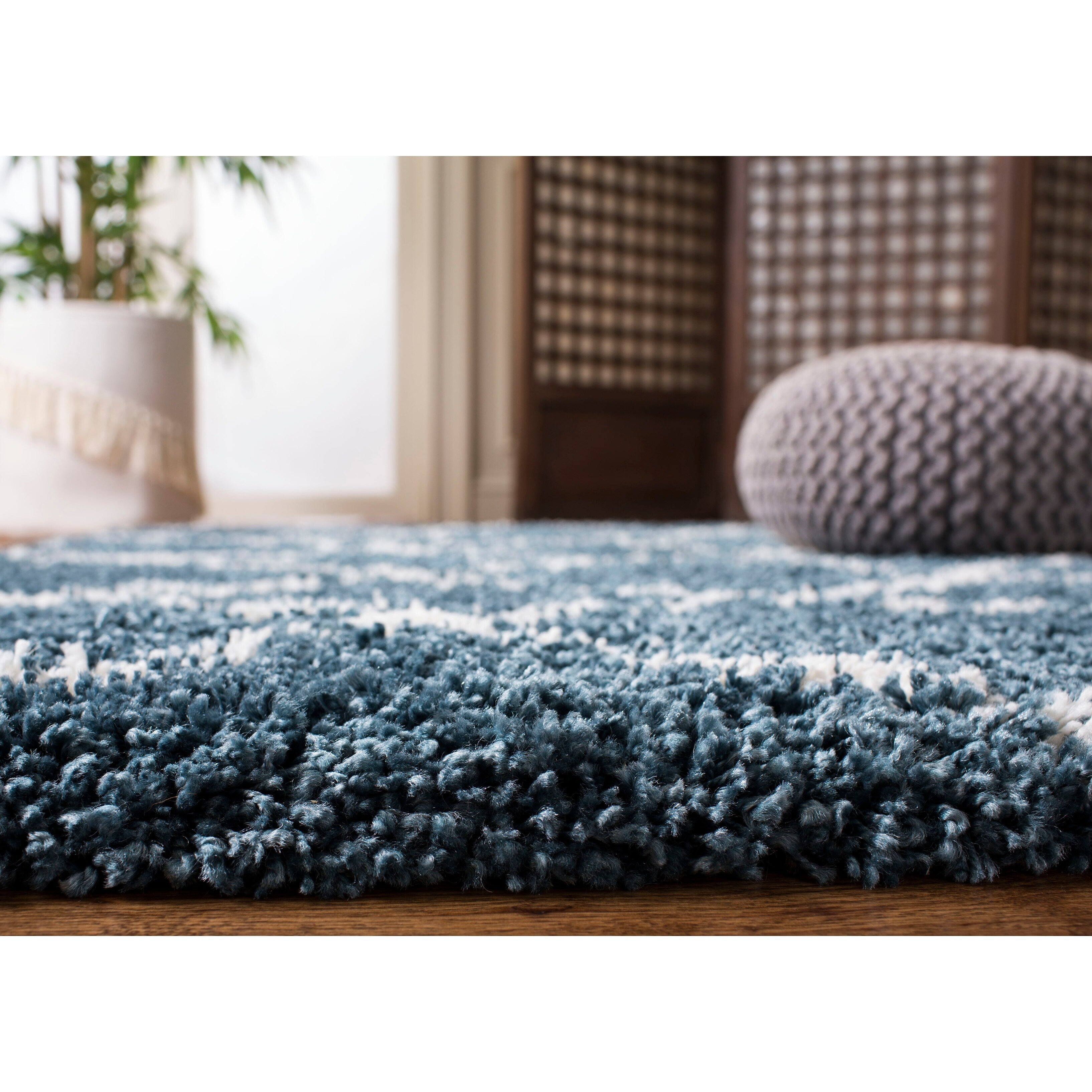 Tapis SAFAVIEH Hudson Shag Jeryl Glam Trellis 2 pouces