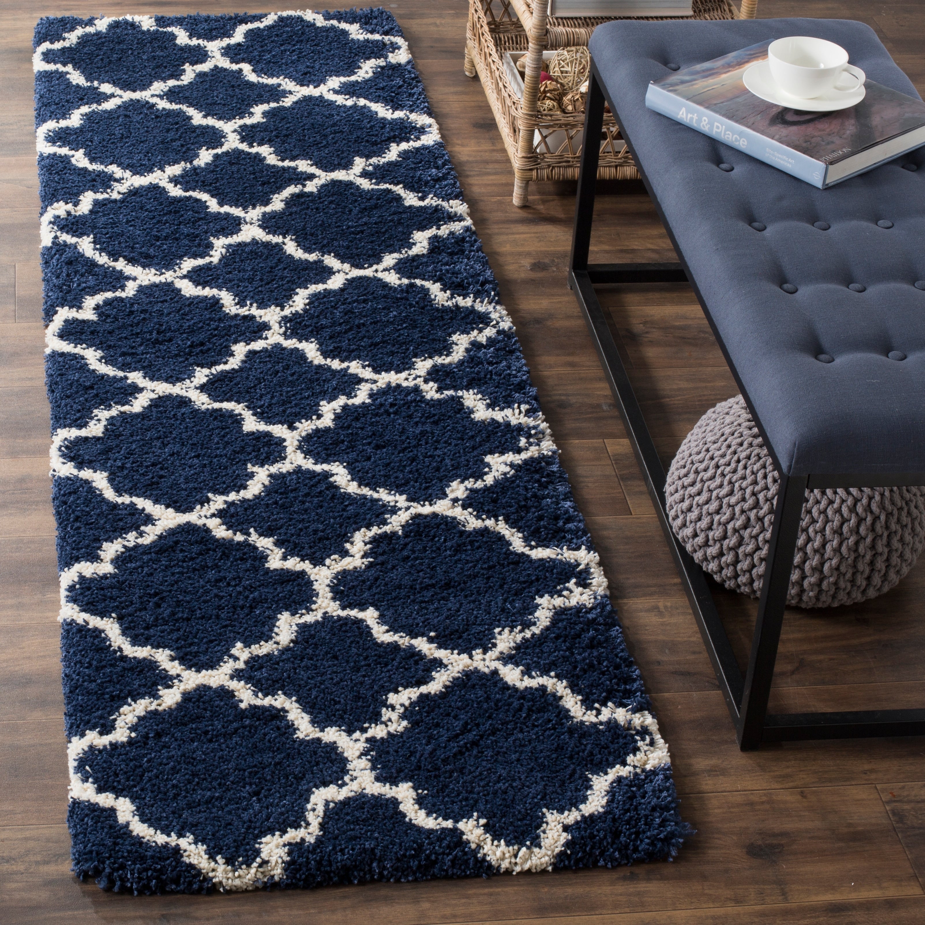 Tapis SAFAVIEH Hudson Shag Jeryl Glam Trellis 2 pouces