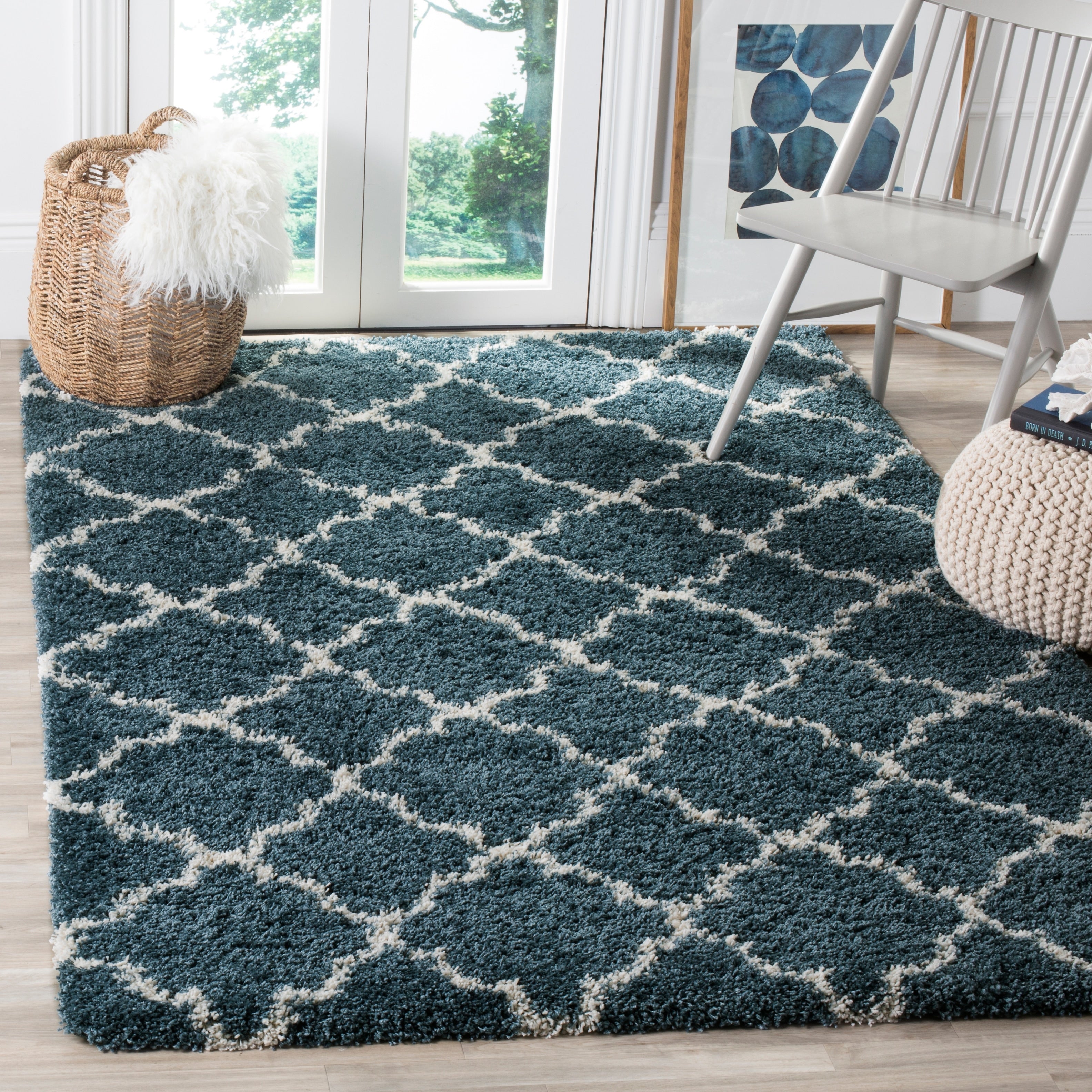 Tapis SAFAVIEH Hudson Shag Jeryl Glam Trellis 2 pouces